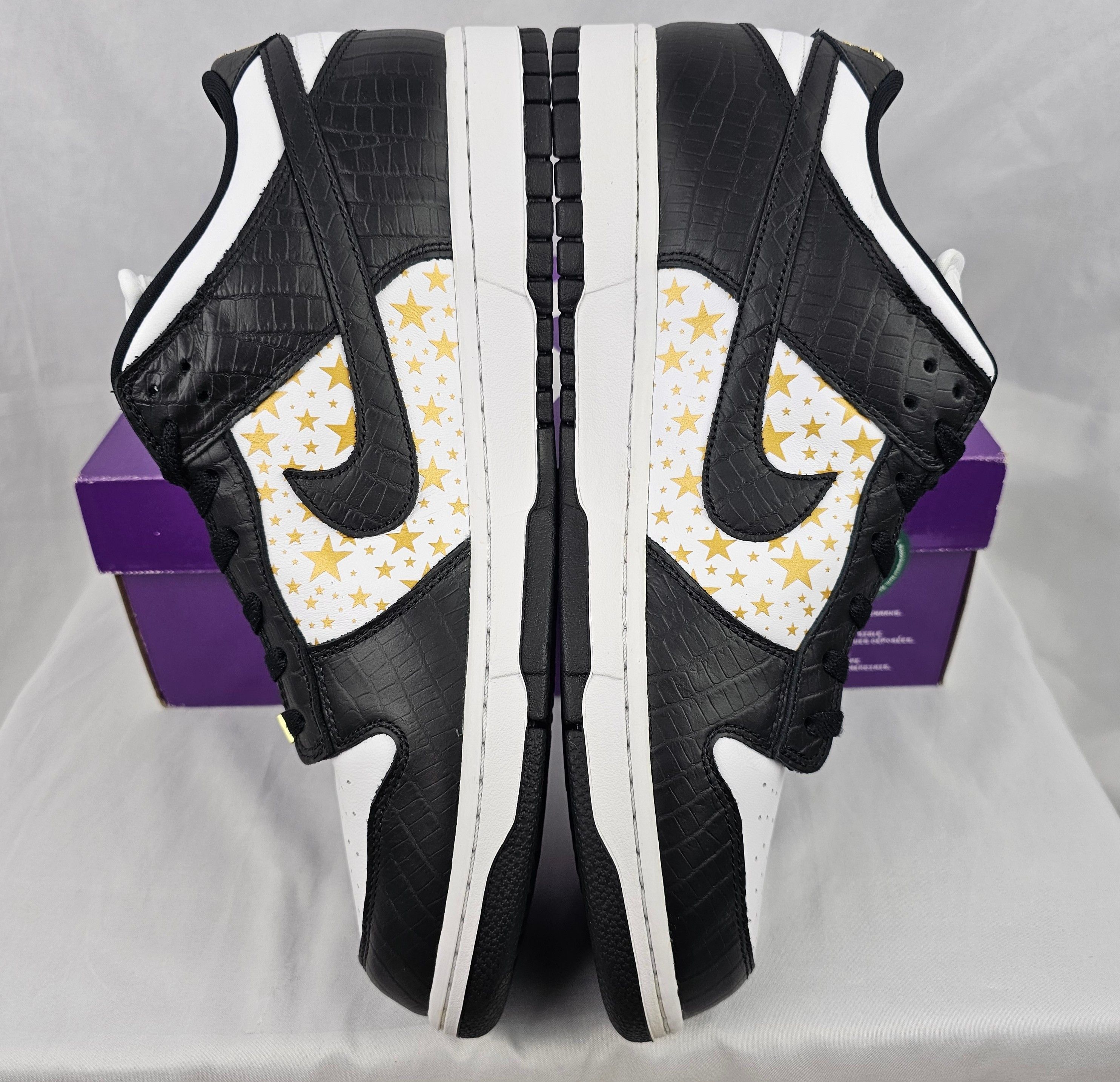 Nike Nike Dunk SB Low x Supreme Stars Black 2021 Men's Size 13 US Size US 13 / EU 46 - 6 Thumbnail