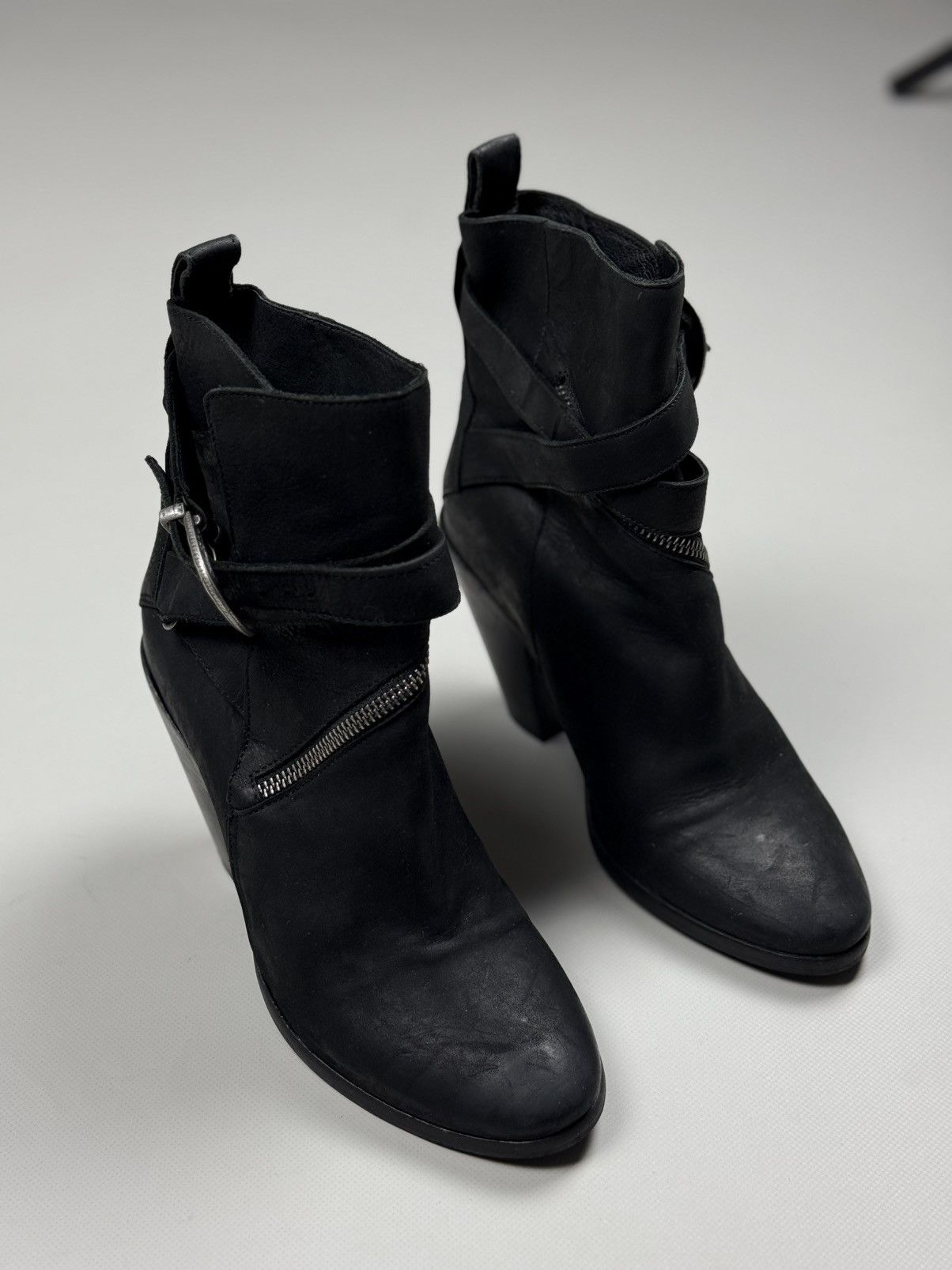 Allsaints Allsaints Ladies Avant-Garde Heeled Ankle Boots Shoes Size US 9 / IT 39 - 2 Thumbnail