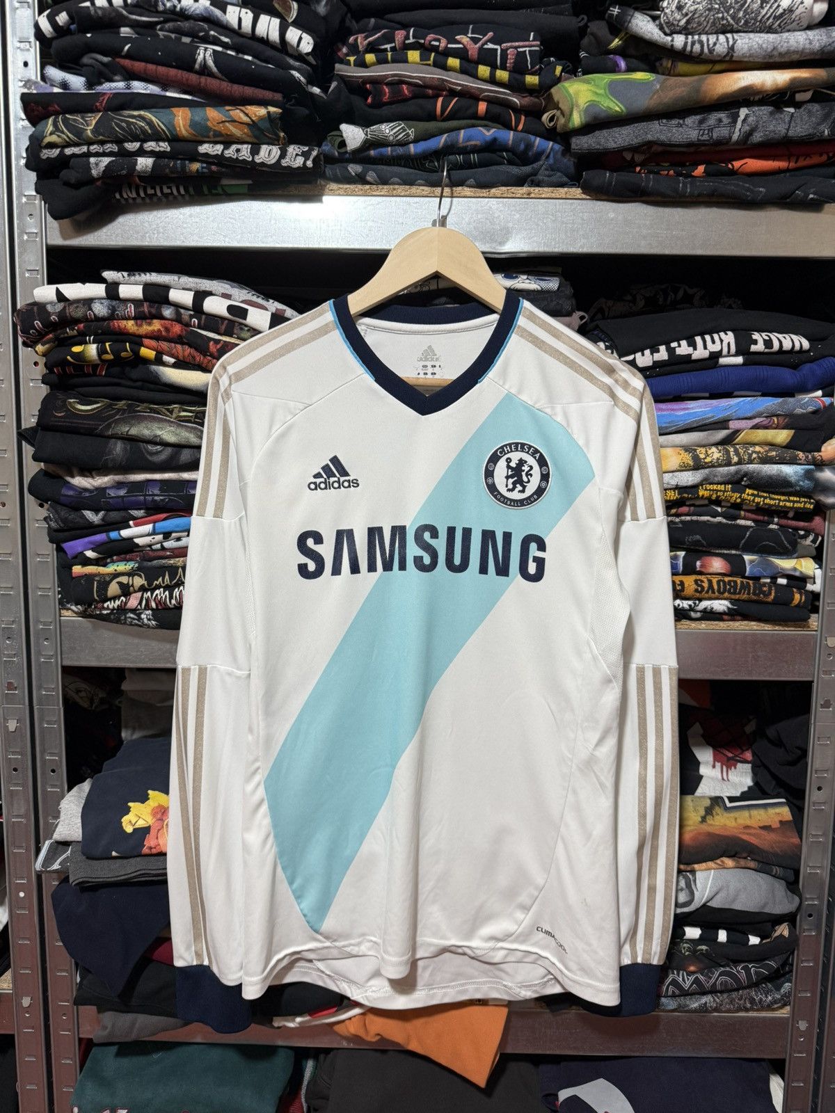 Adidas Adidas 2012 2013 FC Chelsea Away Lampard Soccer Jersey Size US S / EU 44-46 / 1 - 1 Thumbnail