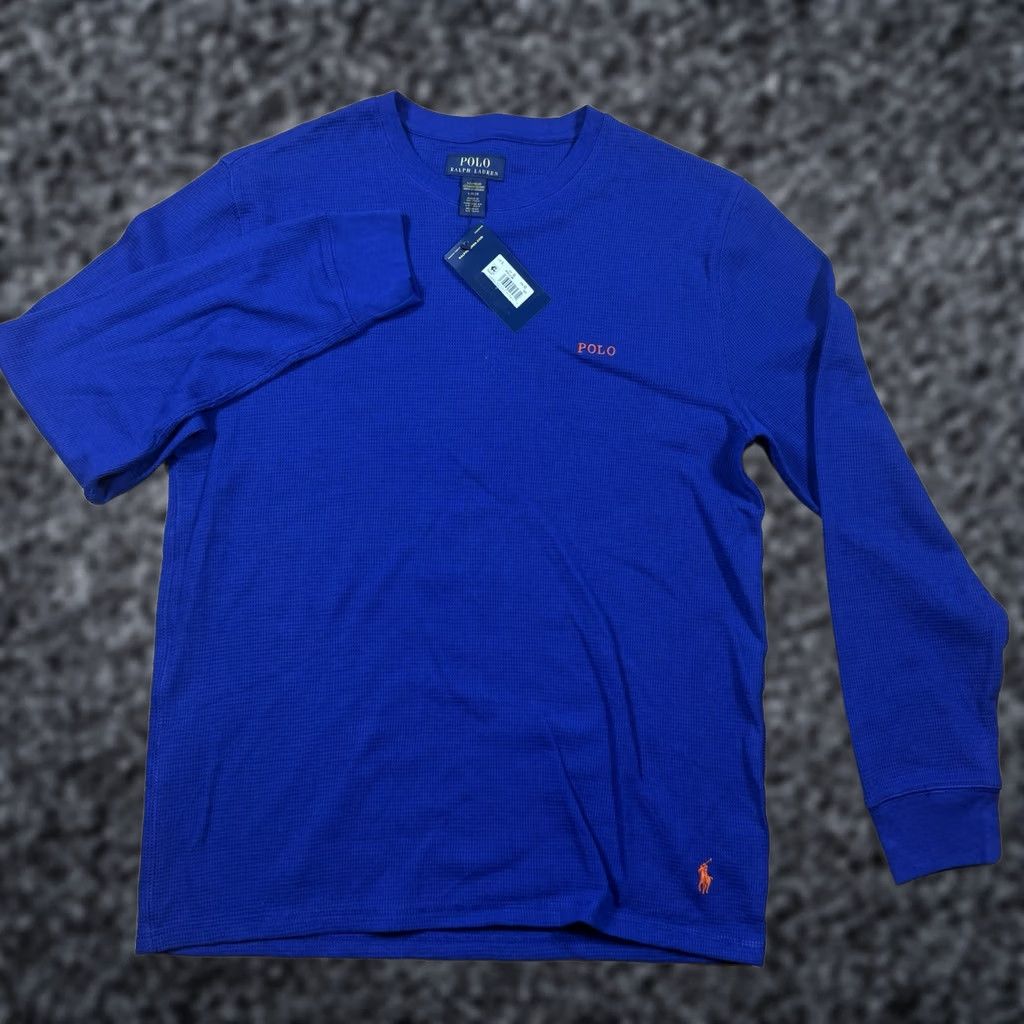 Ralph Lauren Ralph Lauren Polo Thermal Sleepwear T-Shirt Mens Large Blue New With Tags Size US L / EU 52-54 / 3 - 1 Thumbnail