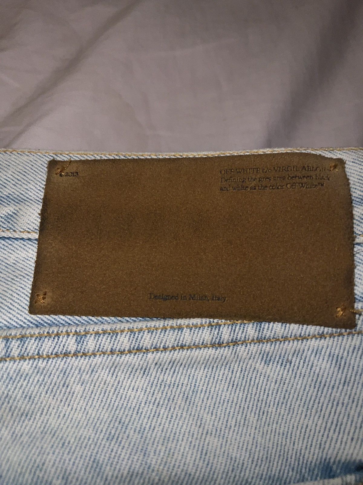 Off-White Off-White Logo Jeans (MSRP $795) Size US 34 / EU 50 - 3 Thumbnail