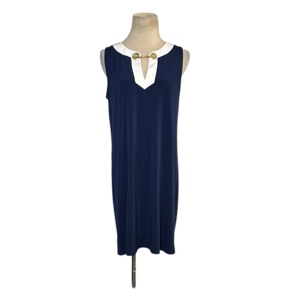 Michael Kors Michael Kors gold-tone chain collar accent dress size Medium Size M / US 6-8 / IT 42-44 - 10 Thumbnail
