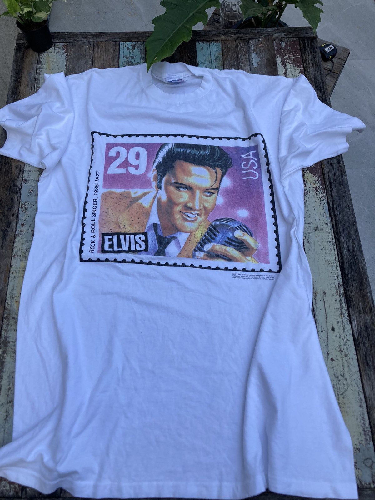 Vintage Vintage t shirt Elvis Size US XXL / EU 58 / 5 - 2 Thumbnail