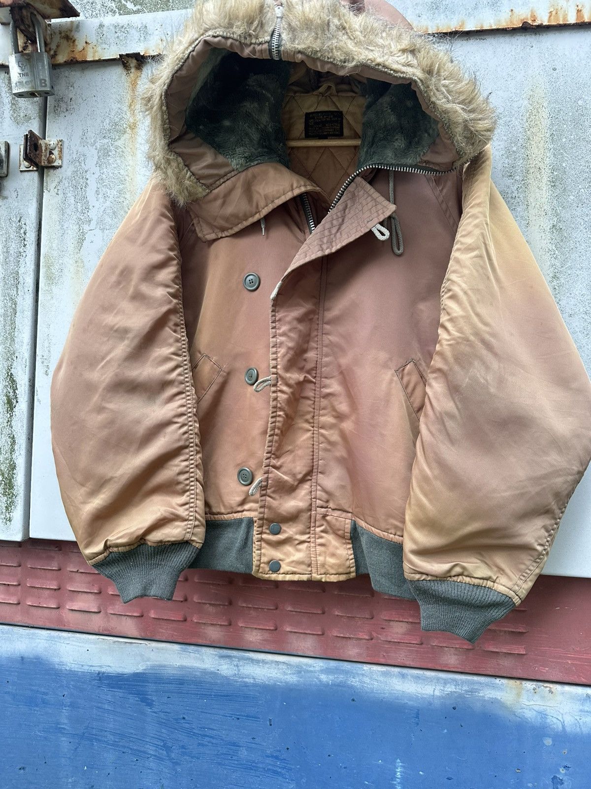 Vintage 👹Vintage THRASHED Faded N-2B Bomber Jacket Size US L / EU 52-54 / 3 - 5 Thumbnail