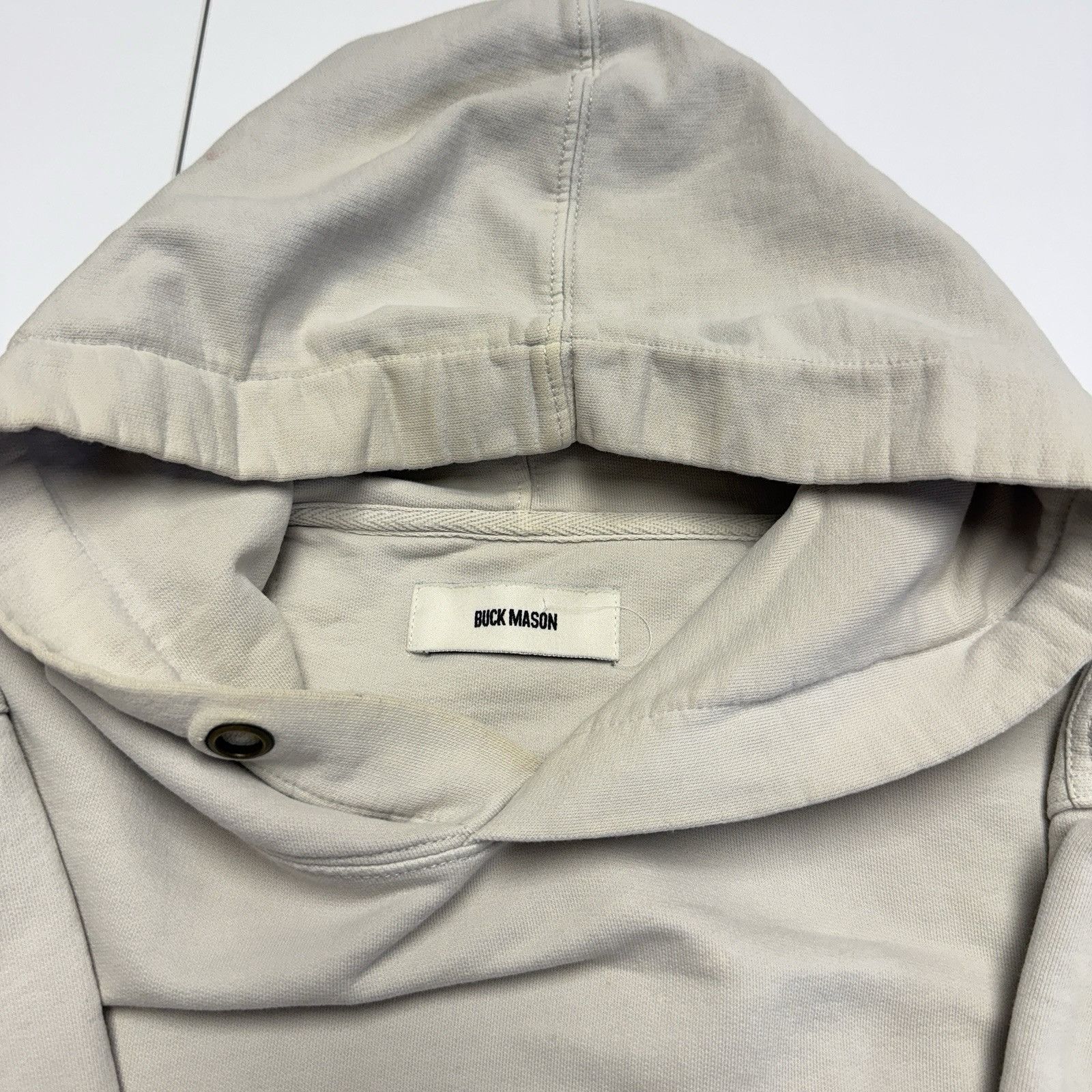 Buck Mason Buck Mason Hoodie Sweatshirt Mens Medium Beige Blank Size US M / EU 48-50 / 2 - 11 Thumbnail