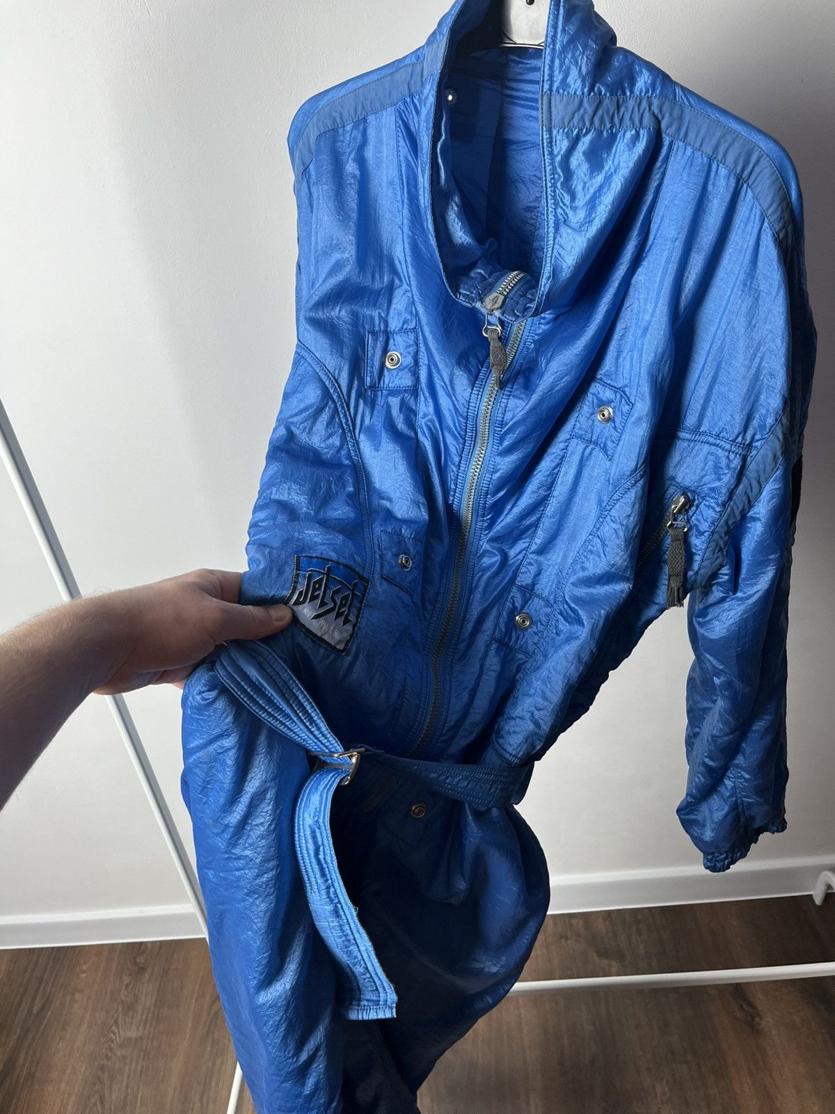 JET SET × Vintage Vintage Jet Set Ski Wear Blue Snowsuit Retro One-Piece Suit Size US M / EU 48-50 / 2 - 16 Thumbnail