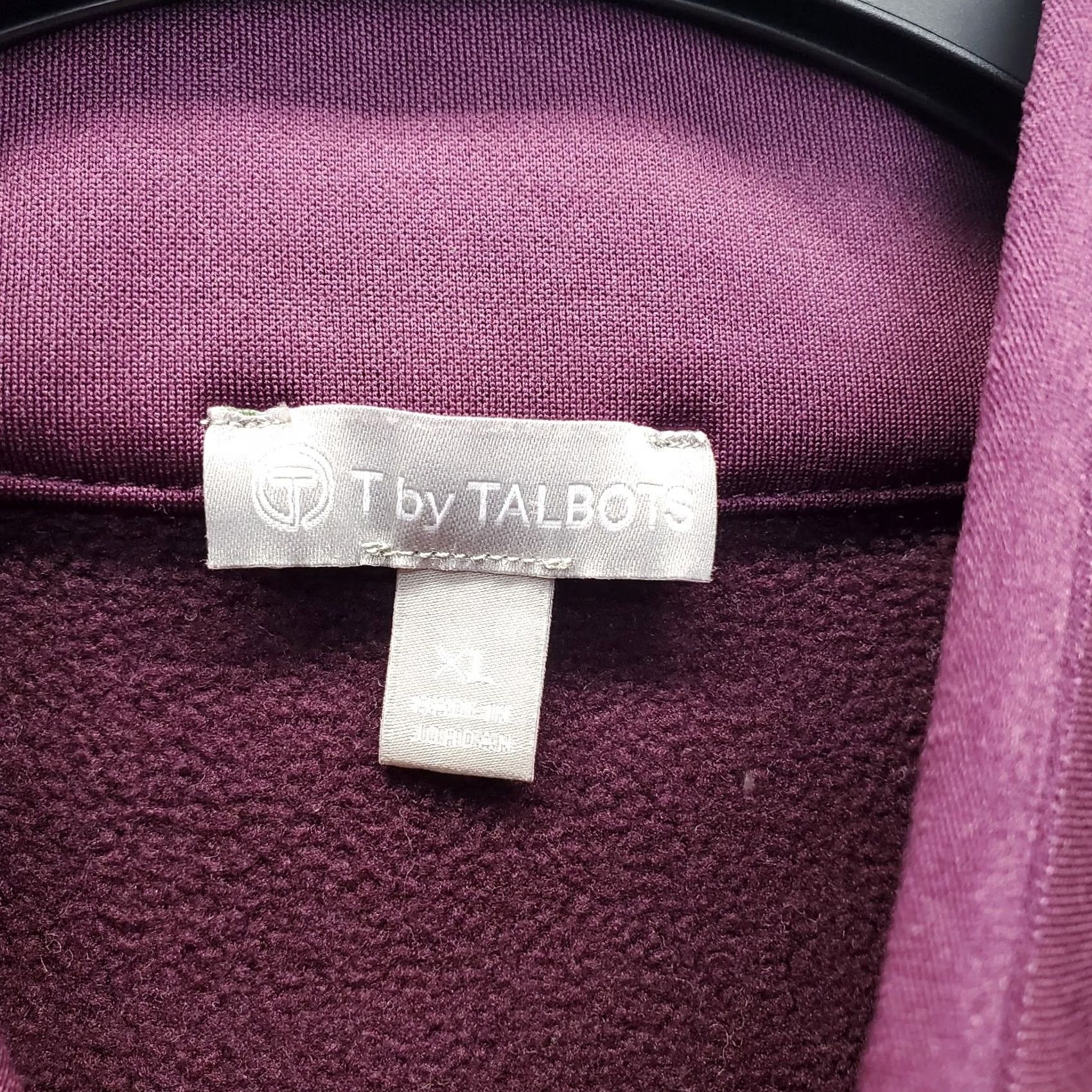 Talbots Talbots Jacket Women XL Purple Fleece Lined Stretch Mock Neck Zip Up Outdoor EUC Womens XL Purple Zip Up Jacket Size XL / US 12-14 / IT 48-50 - 5 Thumbnail