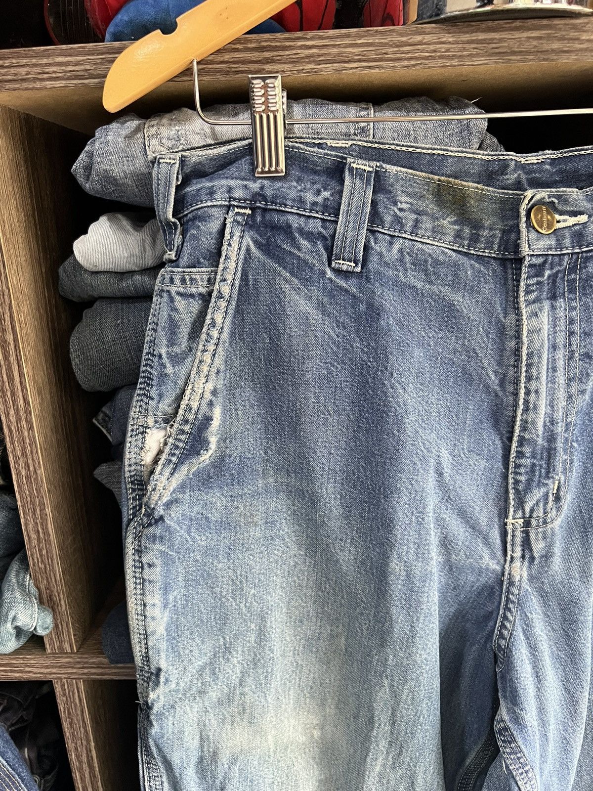 Carhartt 🔥Very Rare Vintage Carhartt Samples Carpenter Pant Size US 33 - 6 Thumbnail