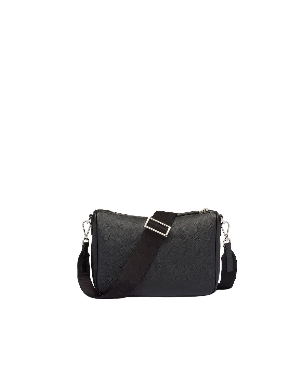 Prada PRADA Black Saffiano Leather Shoulder Bag New Authentic Size ONE SIZE - 3 Thumbnail