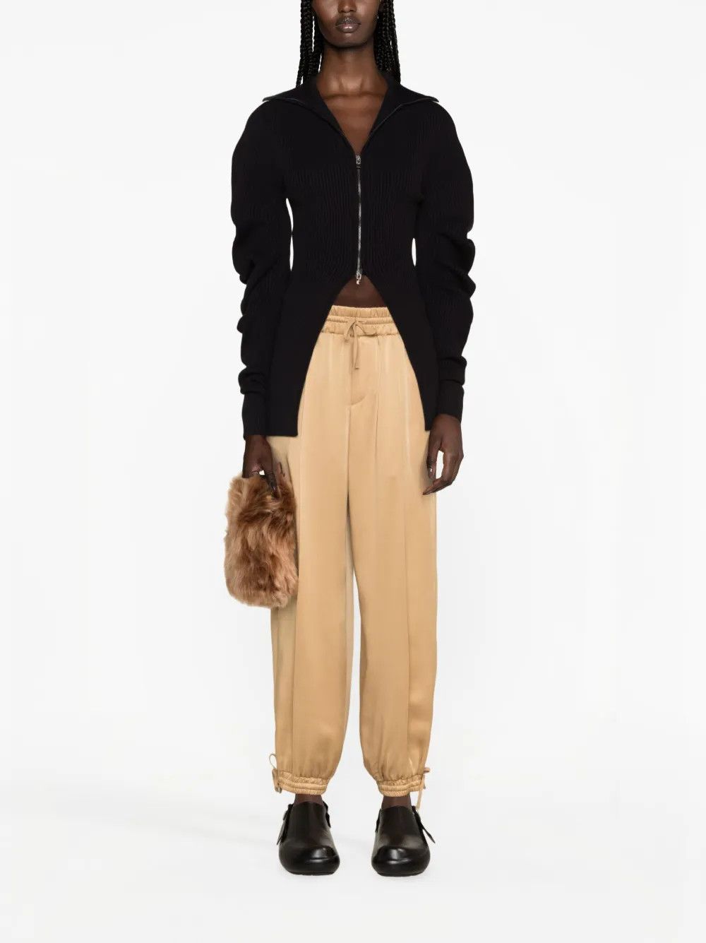 Jil Sander o1y1025 Jogger in Camel Size 34" / US 12 / IT 48 - 4 Thumbnail