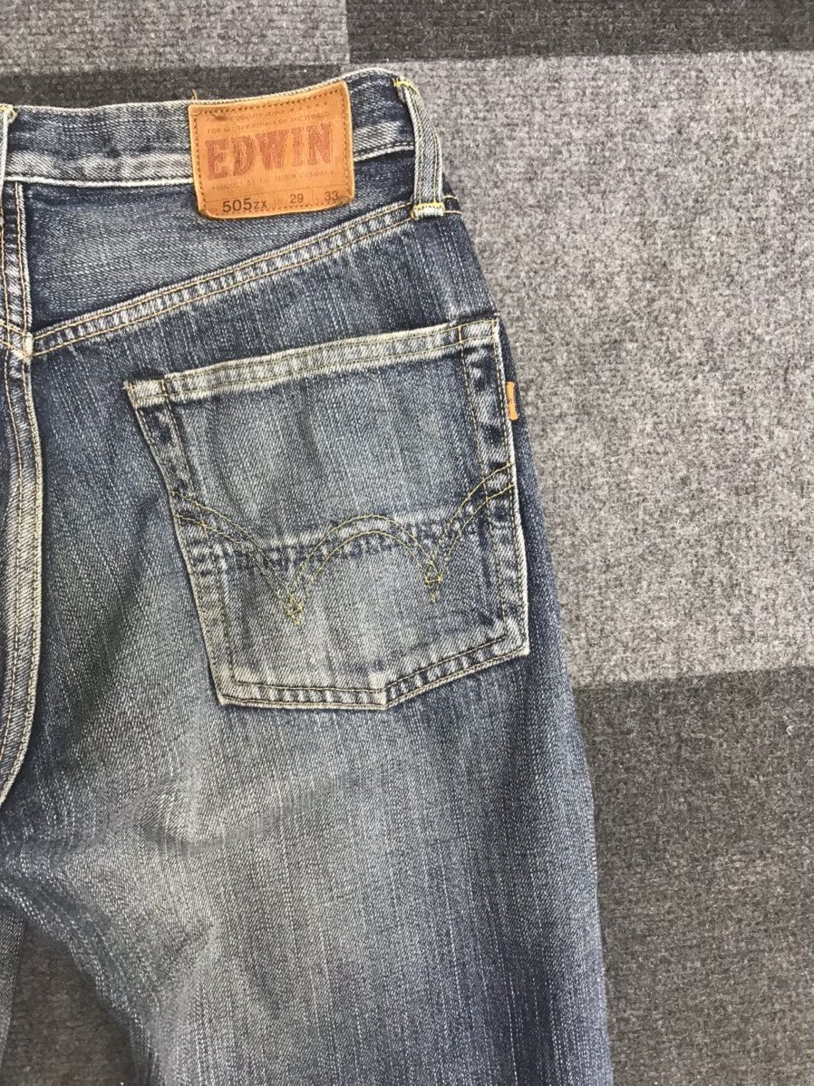 Edwin 💥THRASHED💥EDWIN 505zx Selvedge Distressed Jeans Size US 30 / EU 46 - 14 Thumbnail