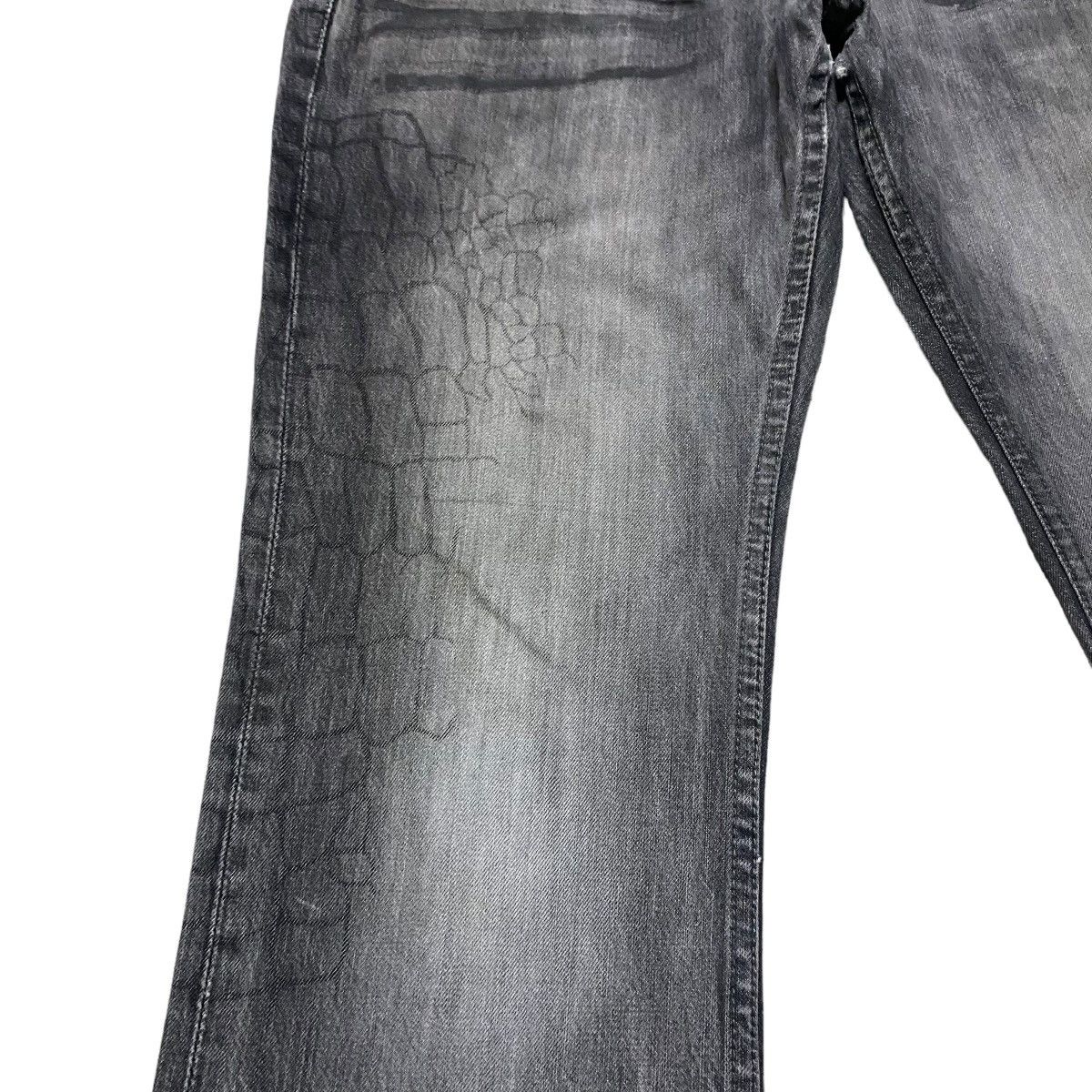 semanticdesign Semantic Design Spiderweb Denim Flare Jeans Size US 34 / EU 50 - 6 Thumbnail
