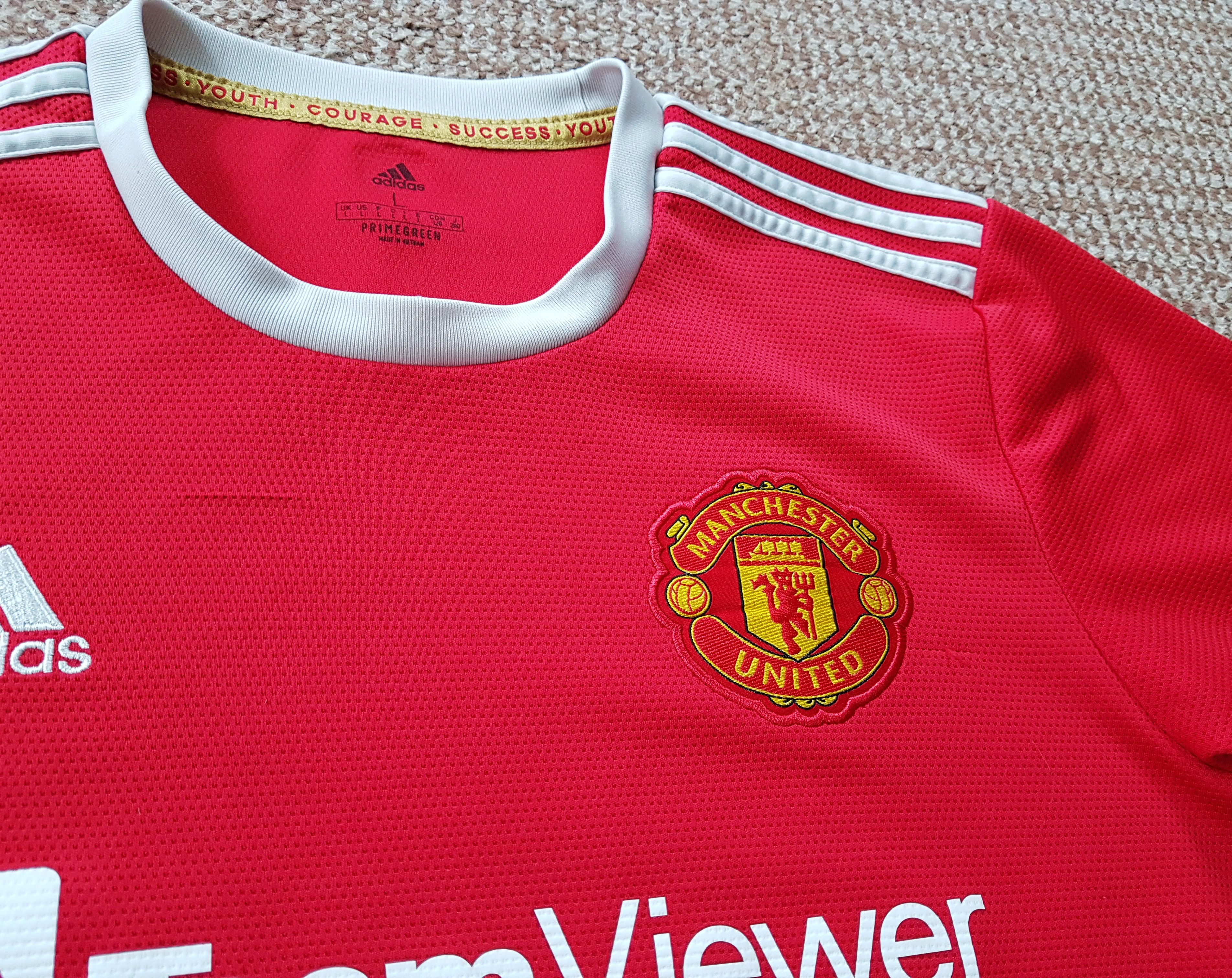Adidas Adidas Manchester United 2021/22 Home Football Soccer Jersey Size US L / EU 52-54 / 3 - 9 Thumbnail