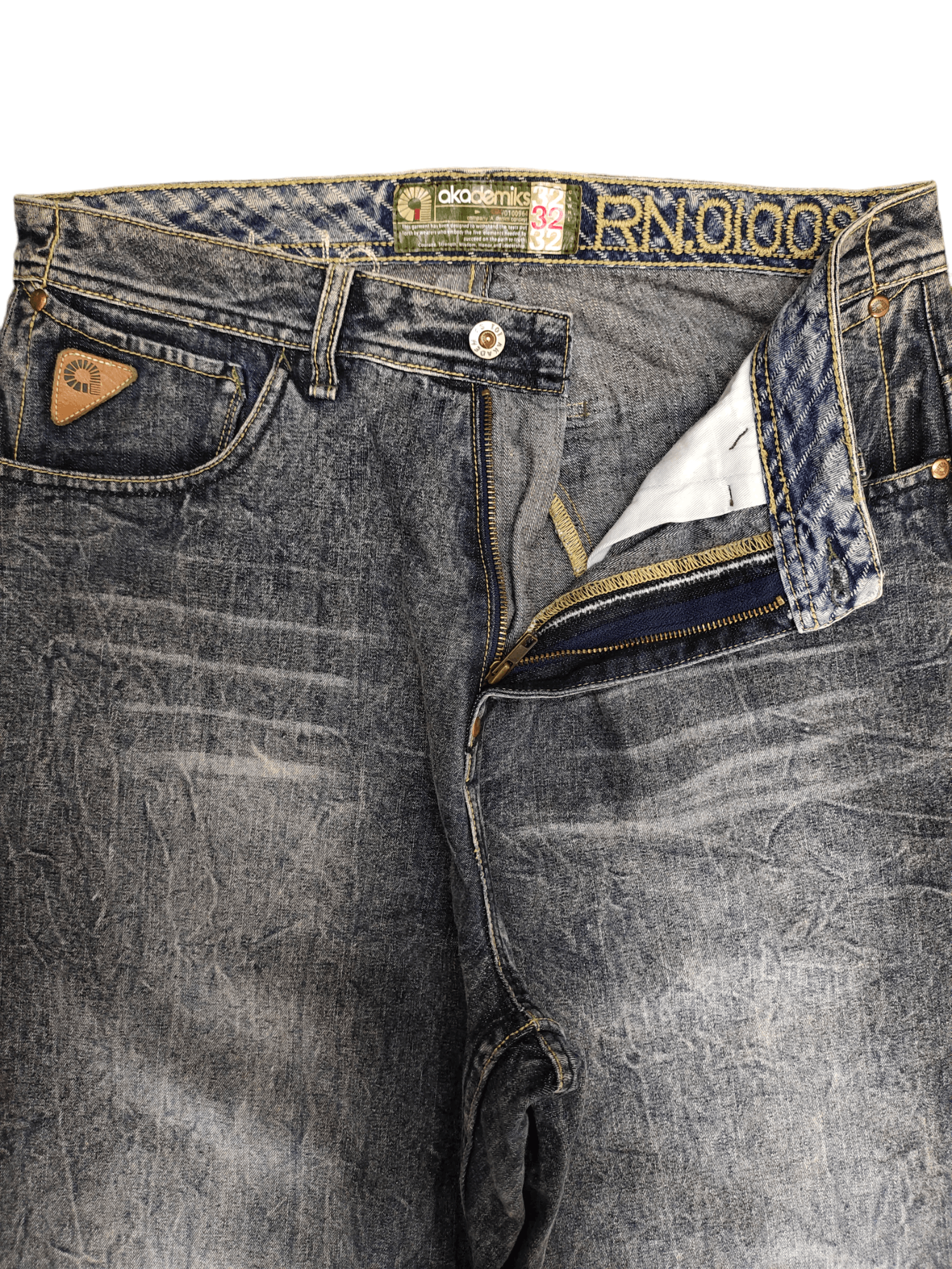 Akademiks Baggy Jeans 90s Akademiks Wide Leg Denim Y2k Jnco Size US 32 / EU 48 - 13 Thumbnail