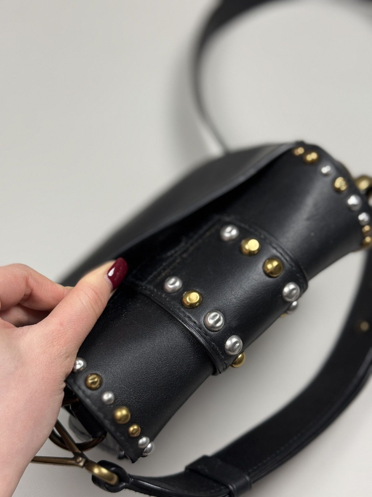 Polo Ralph Lauren Polo Ralph Lauren Leather Studded Lennox Crossbody Bag Size ONE SIZE - 14 Thumbnail
