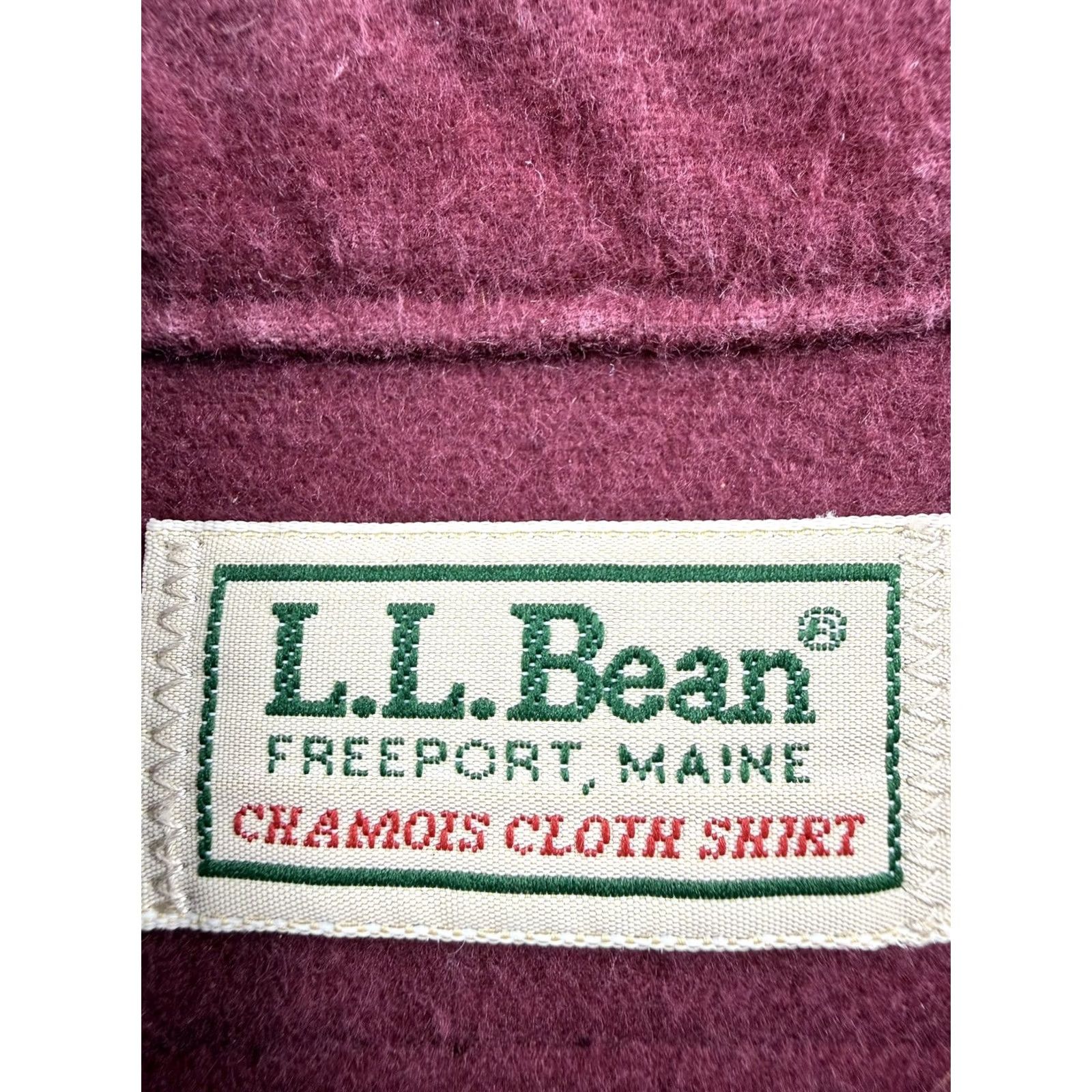 Vintage VINTAGE L.L. Bean Shirt Mens XL Red Chamois Flannel Long Sleeve Button Up USA Size US XL / EU 56 / 4 - 4 Thumbnail