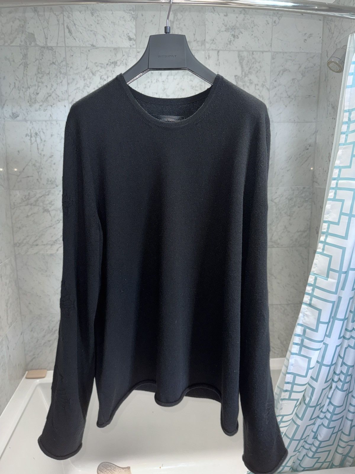 Chrome Hearts Chrome Hearts Black Cashmere Herman Jacquard 3Cross Sweater Size US L / EU 52-54 / 3 - 3 Thumbnail