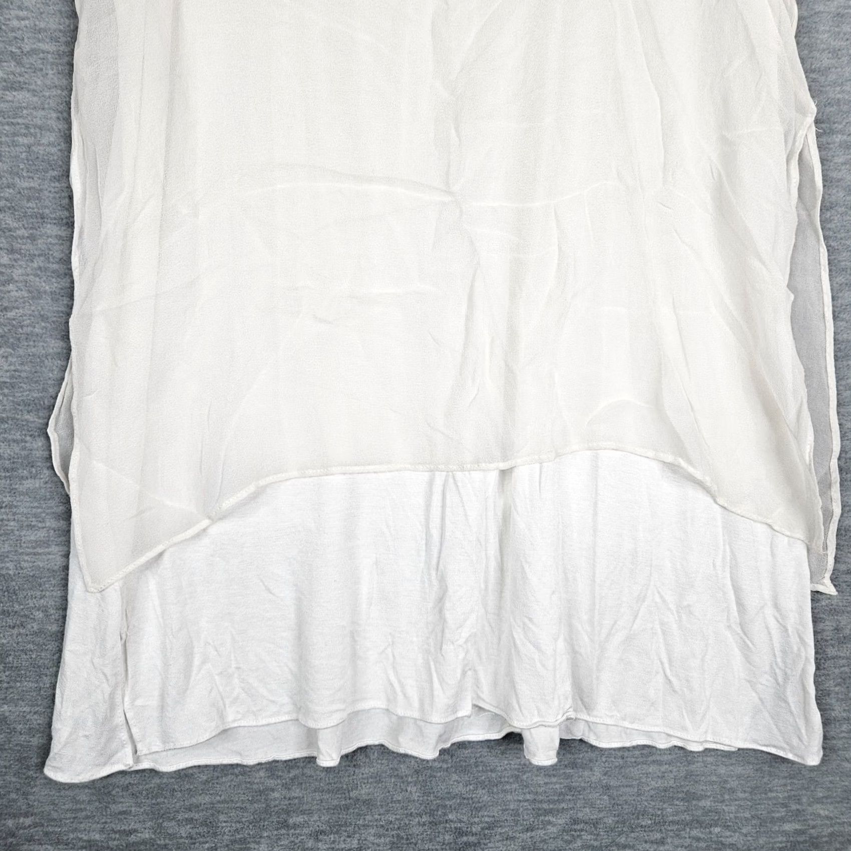 Layer 8 LOLA & SOPHIE Top Size S White Lace Layer Sleeveless Women's Size S / US 4 / IT 40 - 5 Thumbnail