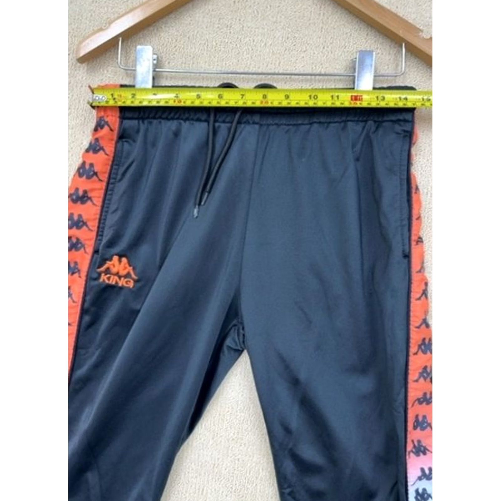 Kappa Kappa Men’s Black Striped Track Pants Large Tapered Athletic Size US 33 - 4 Thumbnail