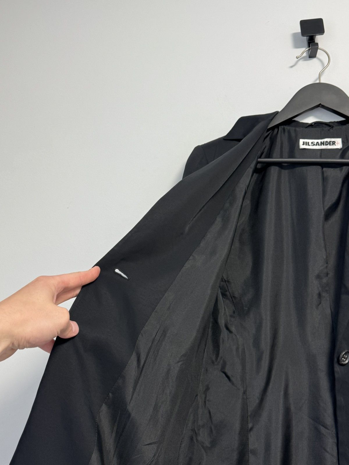 Jil Sander JIL SANDER Black Silk Lined Coat Jacket Made in Italy Blazer Size XS / US 0-2 / IT 36-38 - 10 Thumbnail