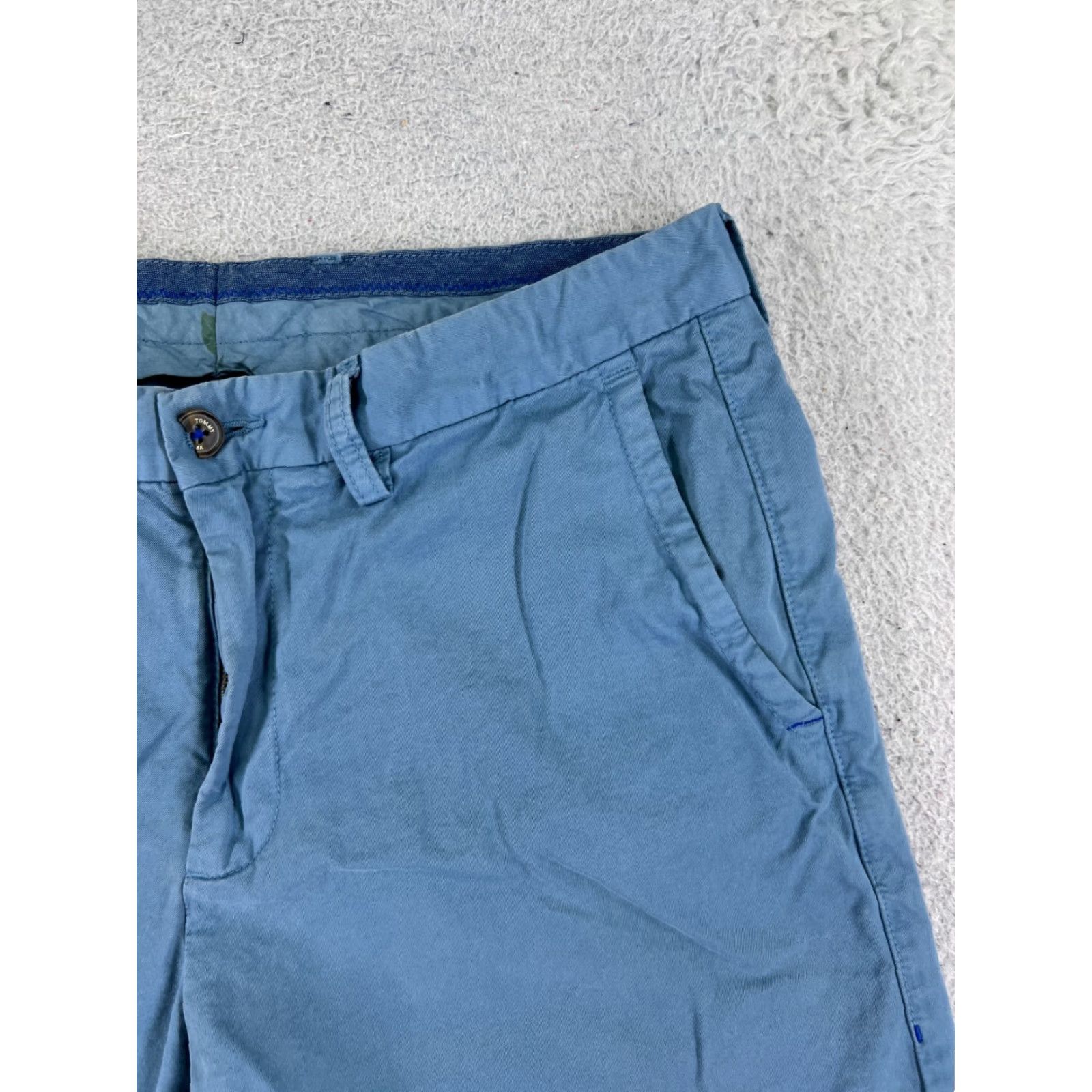 Tommy Bahama Tommy Bahama Shorts Men 33 Blue Pima Cotton Modal Blend Twill Beach Vacation Size US 33 - 5 Thumbnail