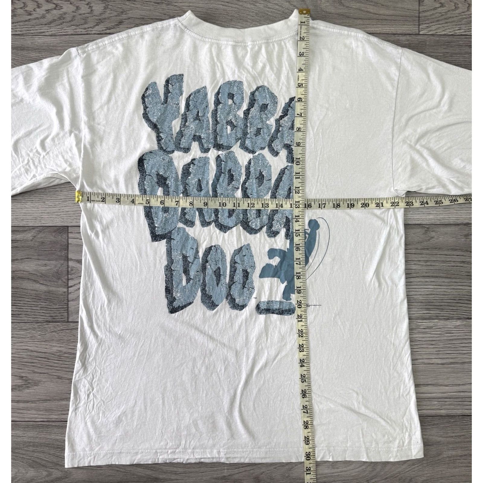 FRED VINTAGE The Flintstones T-Shirt XL White Fred Flintstone 1993 Mens Shirt Size US XL / EU 56 / 4 - 3 Thumbnail