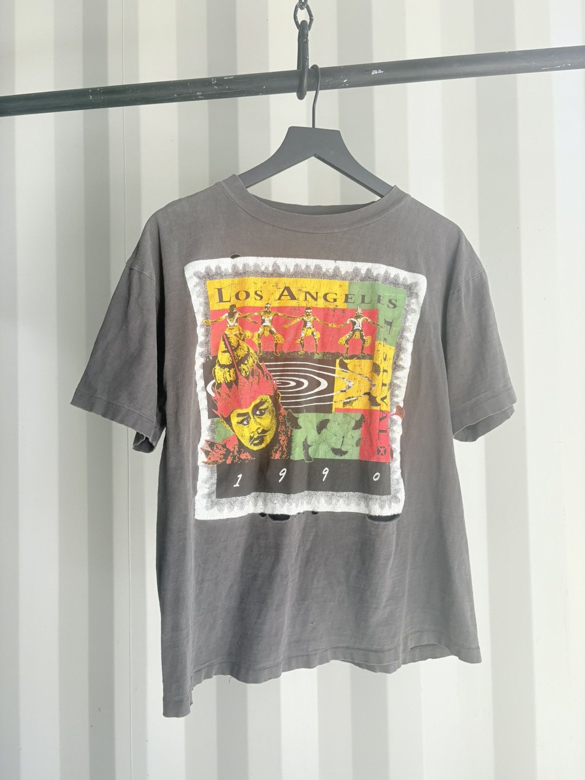 Vintage Vintage Los Angeles Shirt Faded Distressed Grunge Band Size US L / EU 52-54 / 3 - 2 Thumbnail