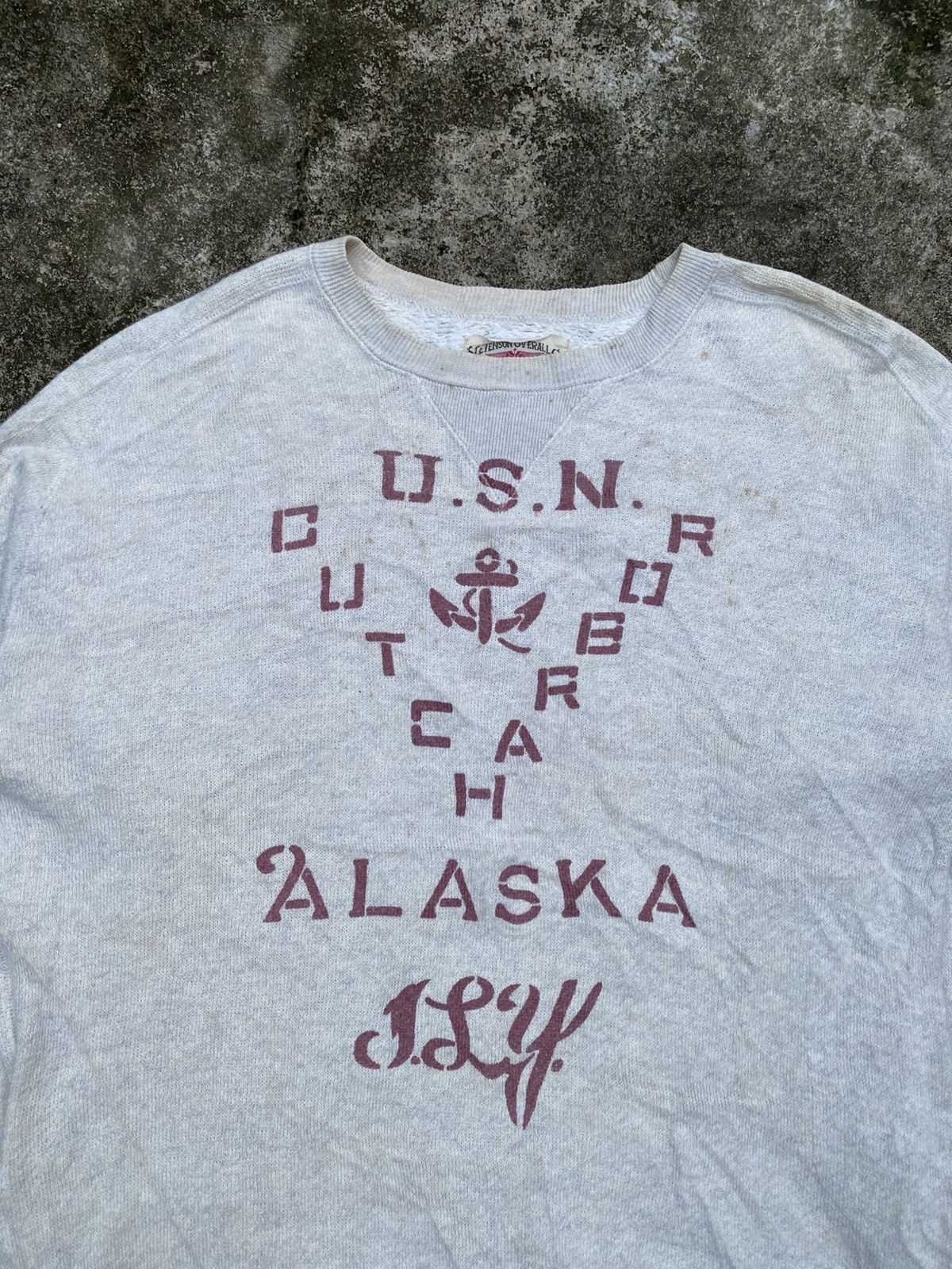 Stevenson Overall Co. VINTAGE STEVENSON OVERALL CO USN ALASKA SWEATSHIRT Size US M / EU 48-50 / 2 - 2 Thumbnail