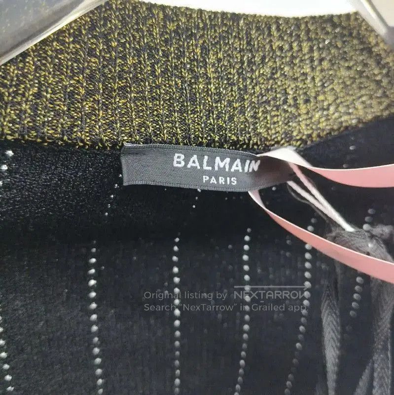 Balmain Balmain Black Women’s Cardigan with Golden Accents . Size S / US 4 / IT 40 - 3 Thumbnail