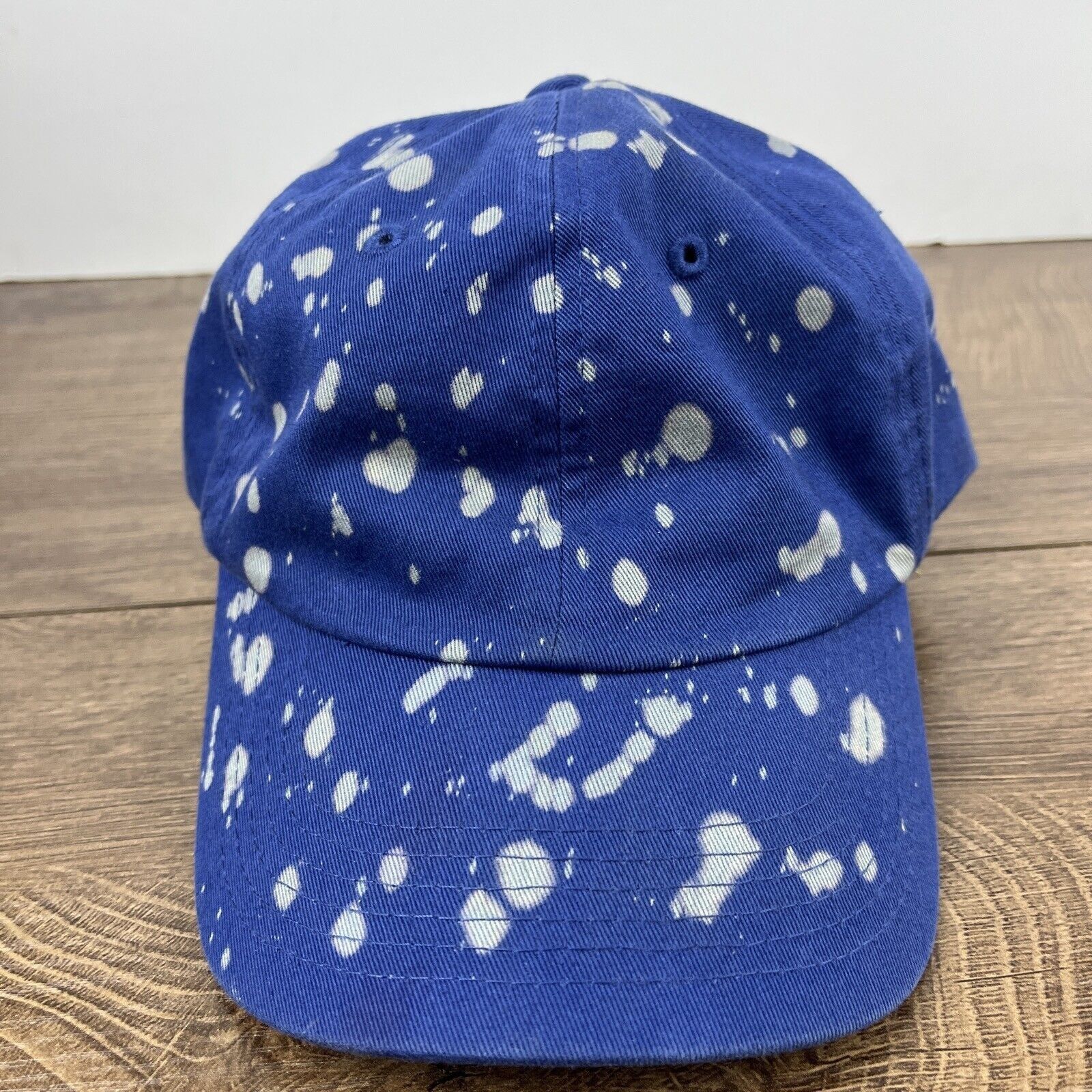 Other Bleached Blue Hat Adjustable Adult Size Hat Blue Cap Size ONE SIZE - 6 Thumbnail