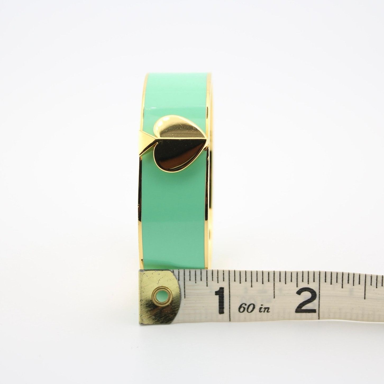 Kate Spade Kate Spade New York Heritage Spade Mint Enamel Gold Bangle Size ONE SIZE - 8 Thumbnail