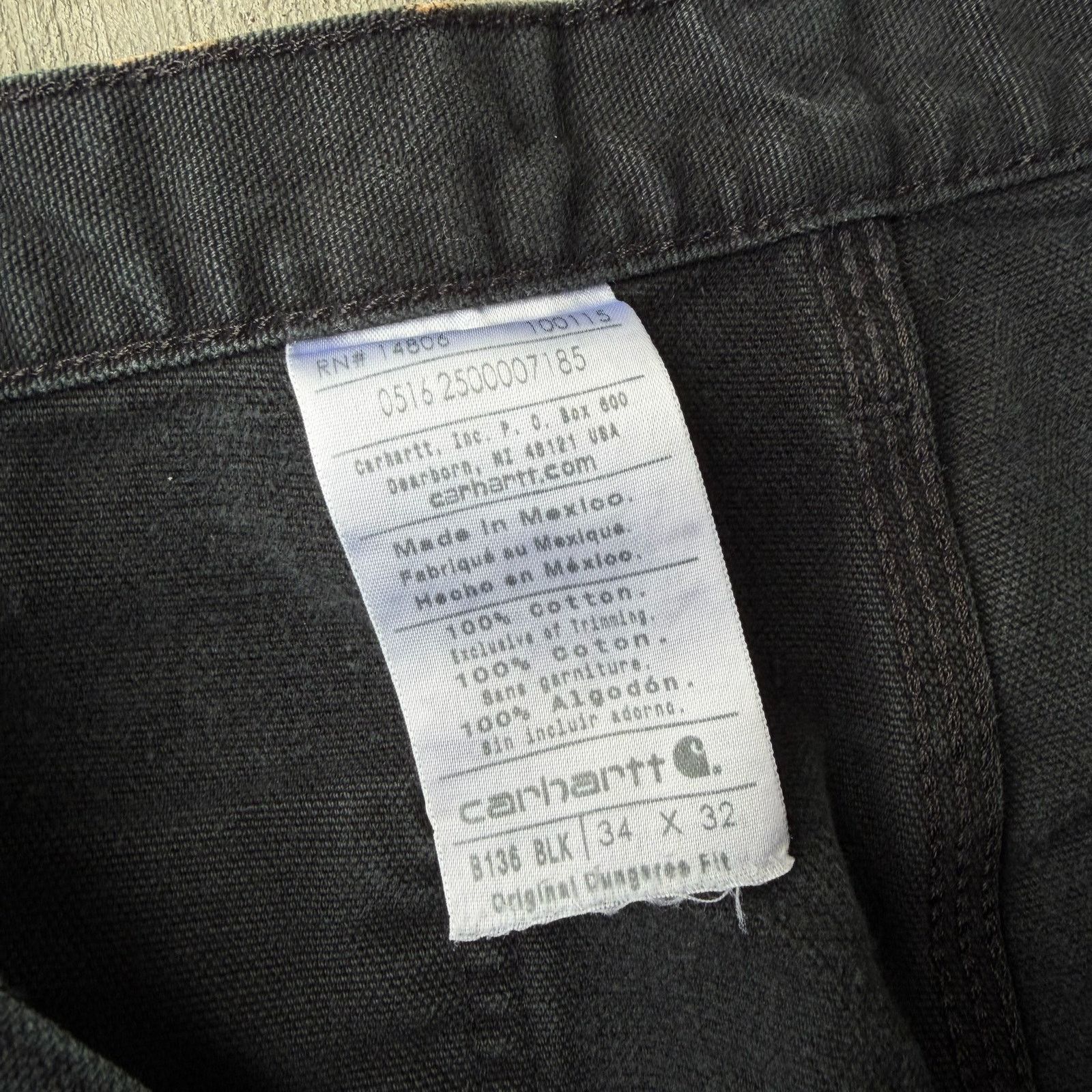 Carhartt × Vintage Carhartt black double knee work wear carpenter pants Size US 33 - 7 Thumbnail