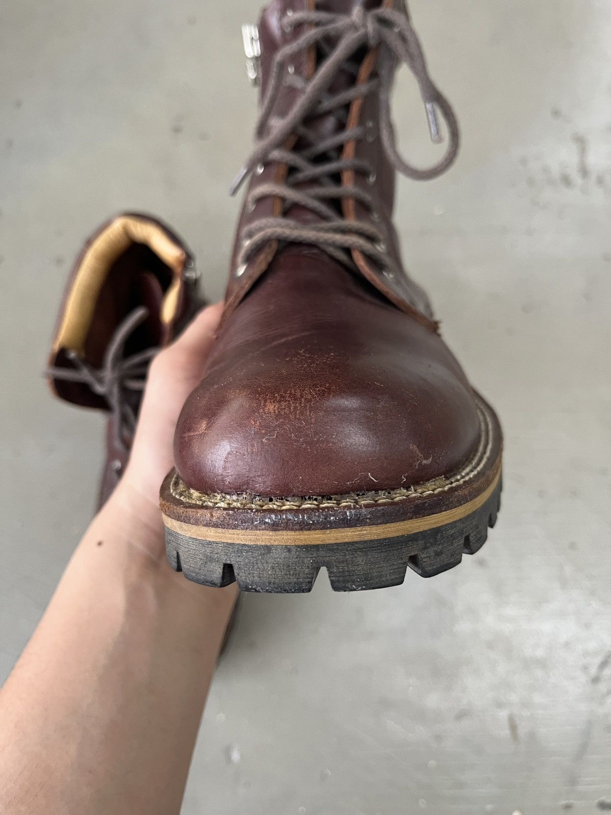 KMRii Jackrose Ann Demeulemeestee Style Cowhide Leather Boots Size US 9 / EU 42 - 17 Thumbnail