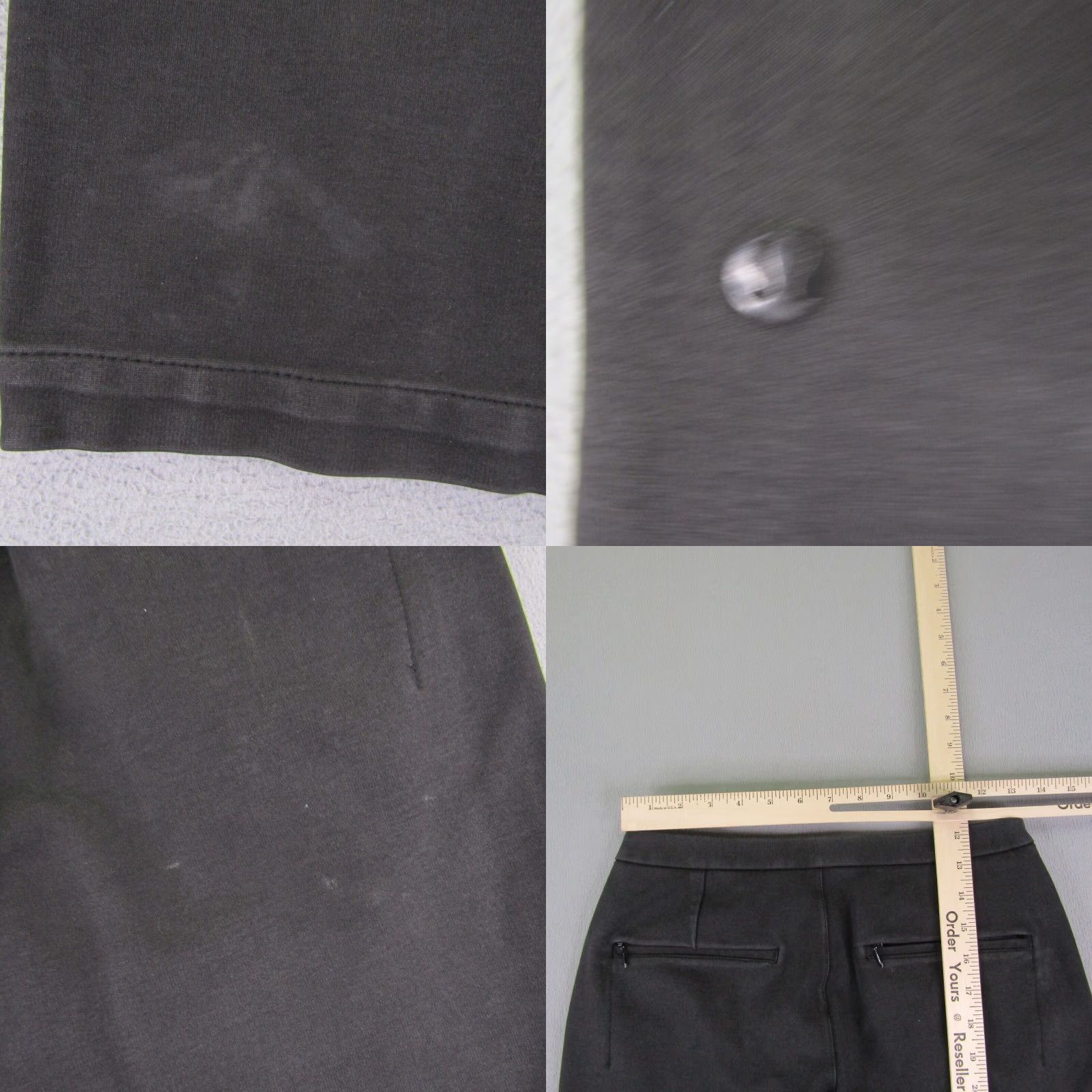 Lululemon VINTAGE Lululemon Pants Women 6 Black Chino 7/8 Slacks Performance Stretch Casual Knit Size 27" / US 4 / IT 40 - 8 Thumbnail