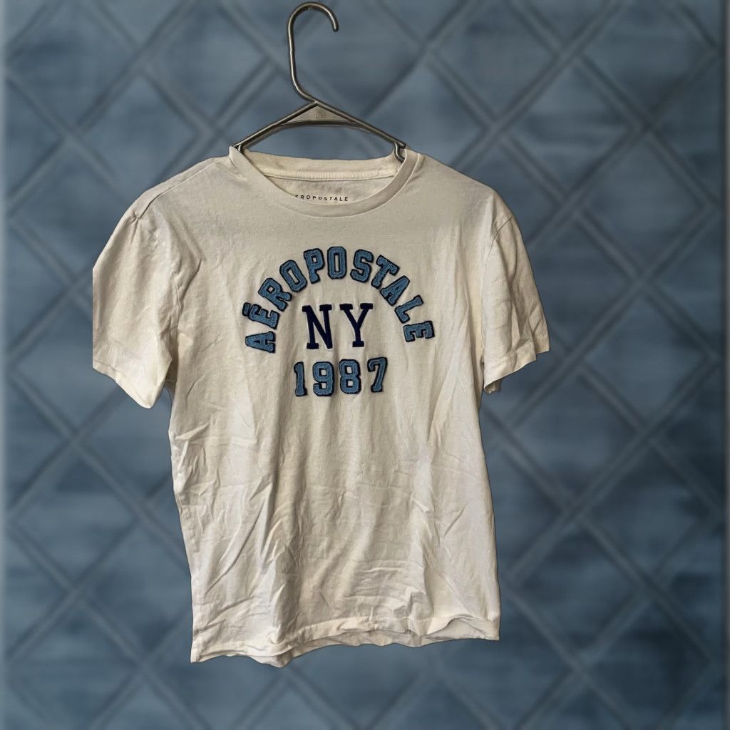 Aeropostale Aeropostale Graphic Tee Mens T-Shirt Size Small White W/ Logo Men Size US S / EU 44-46 / 1 - 1 Thumbnail