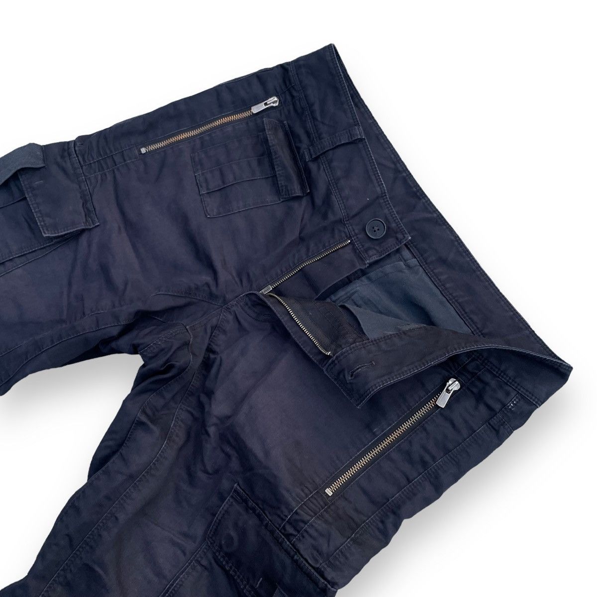 Black Barrett NEIL BARRET BY BLACK BARETT 7 POCKETS UTILITY CARGO PANTS Size US 31 - 9 Thumbnail