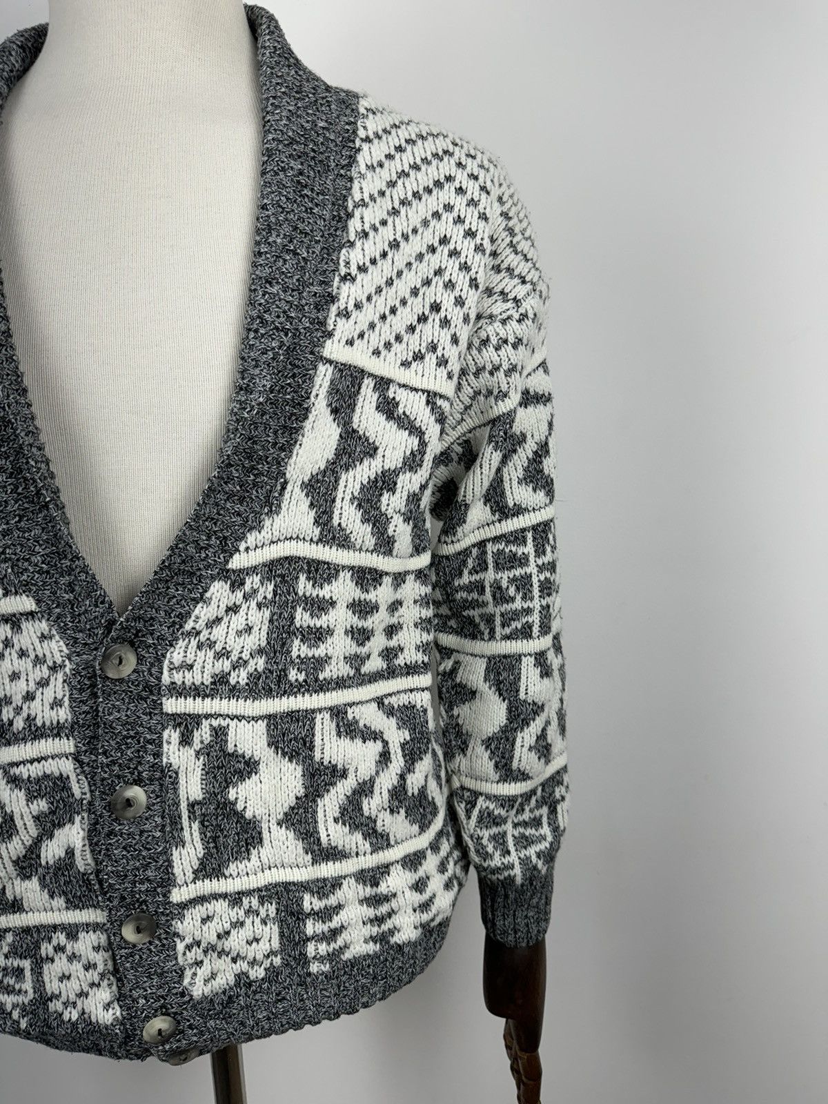 Vintage Men’s Vintage NICO Abstract Cardigan Sweater size S Size US S / EU 44-46 / 1 - 3 Thumbnail
