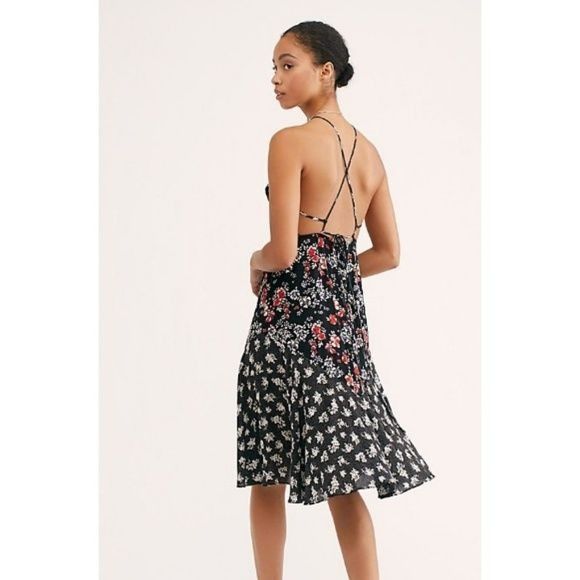 Free People Free People Show Stopper Printed Slip Dress Size XS / US 0-2 / IT 36-38 - 3 Thumbnail
