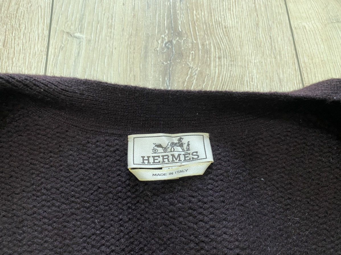 Hermes Hermes 100% Cashmere Lambskin Details Cardigan Jacket Size US M / EU 48-50 / 2 - 6 Thumbnail