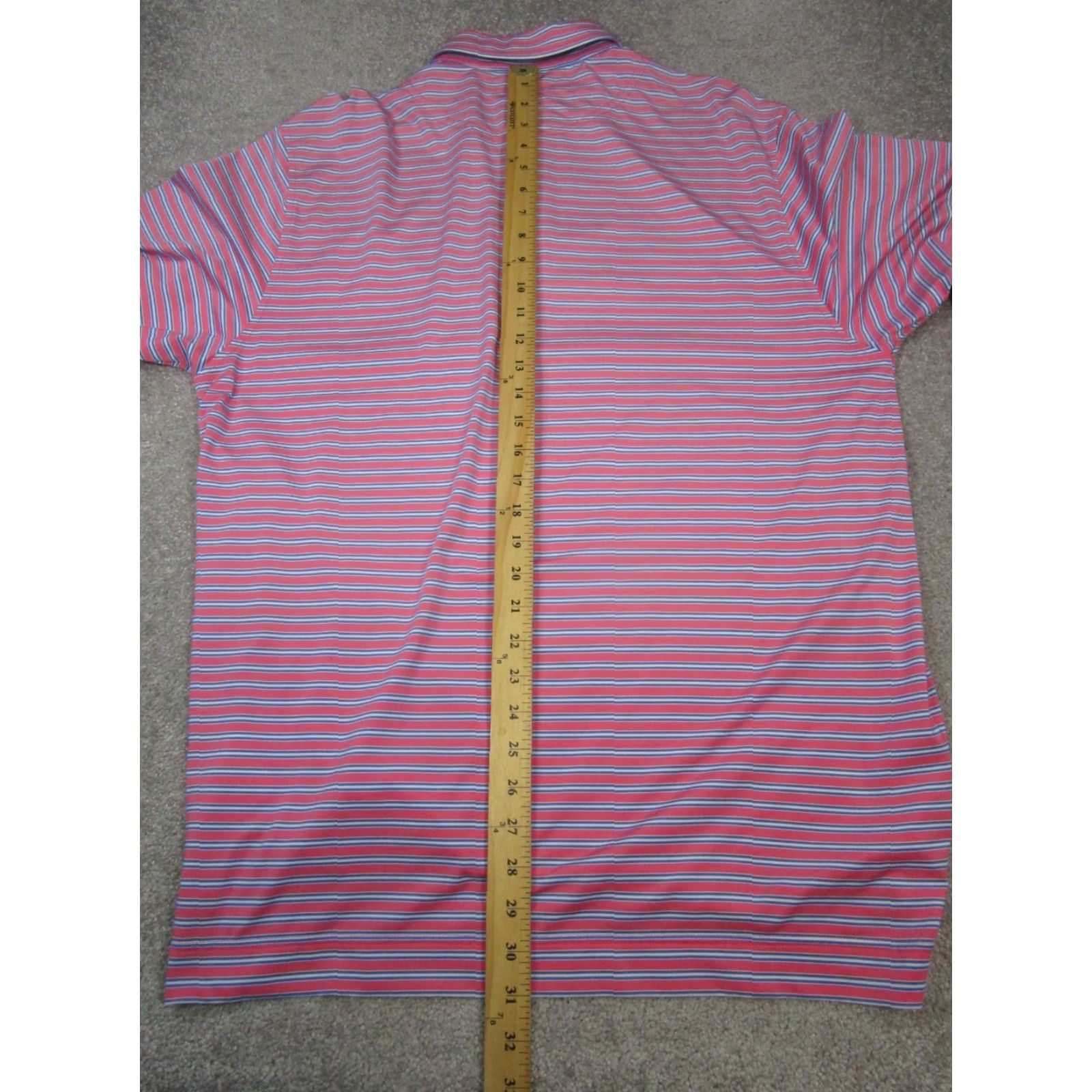 Footjoy FootJoy Polo Shirt Mens Large Pink White Blue Golf Logo Size US L / EU 52-54 / 3 - 7 Thumbnail