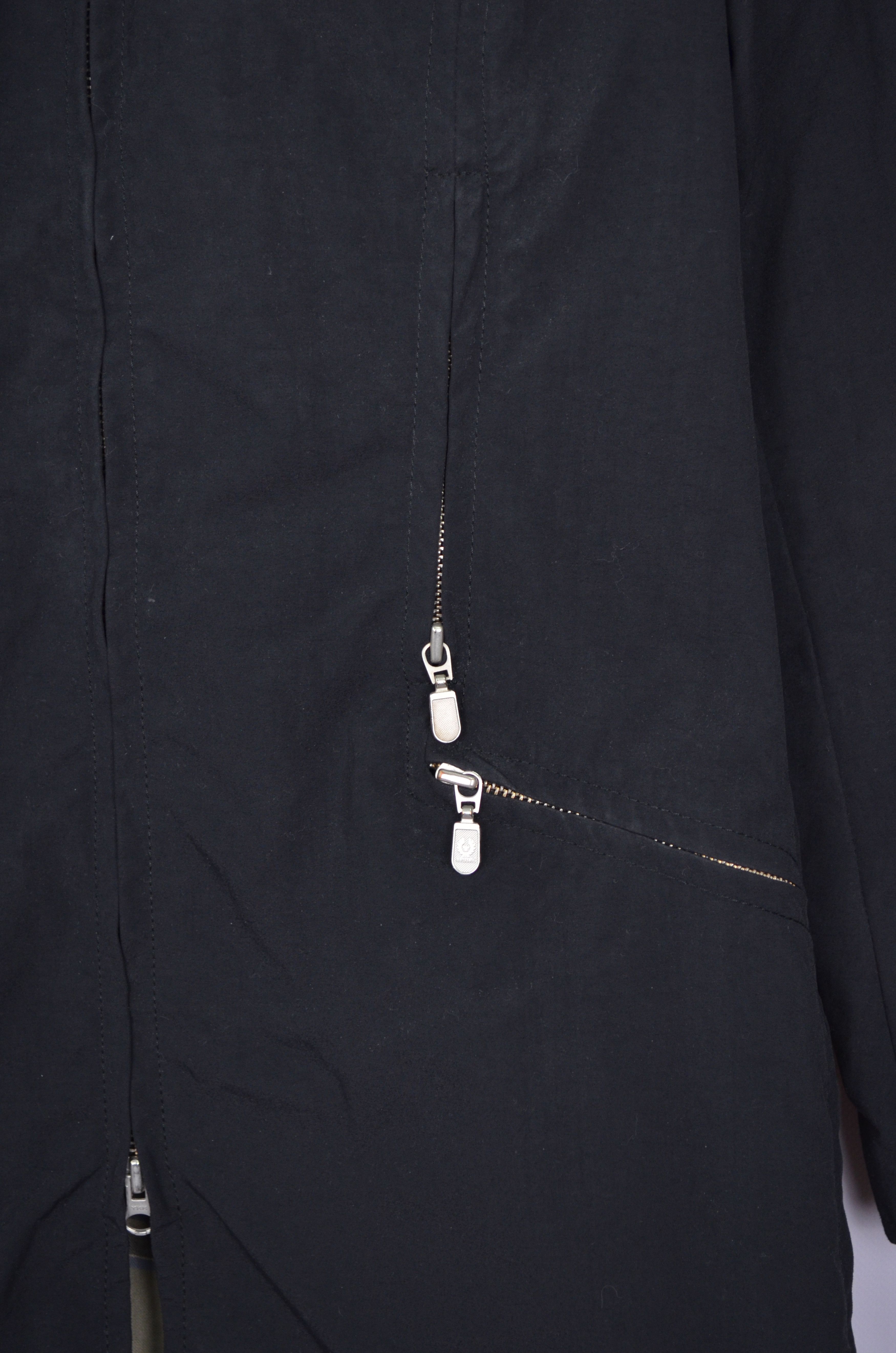 Belstaff × Designer Belstaff Womens Nylon Black Parka Jacket Size 42 Full Zip Size M / US 6-8 / IT 42-44 - 5 Thumbnail