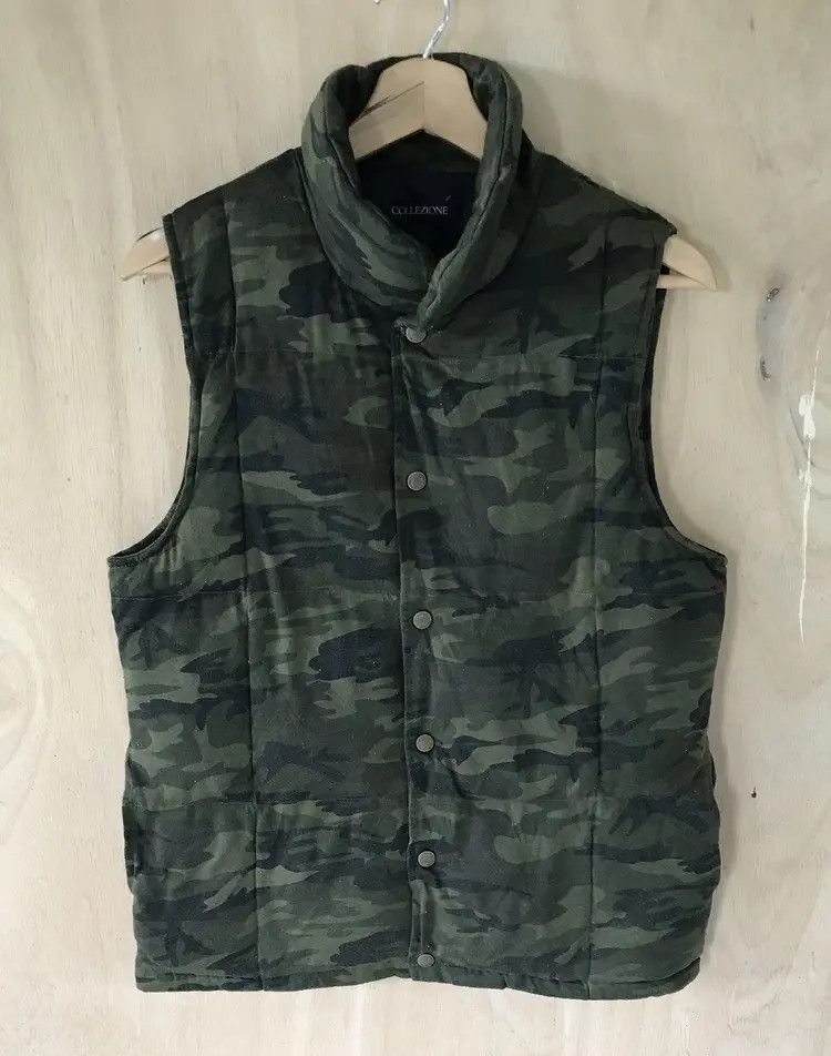 Japanese Brand Collezione Camouflage Puffer Vests Size US M / EU 48-50 / 2 - 1 Thumbnail