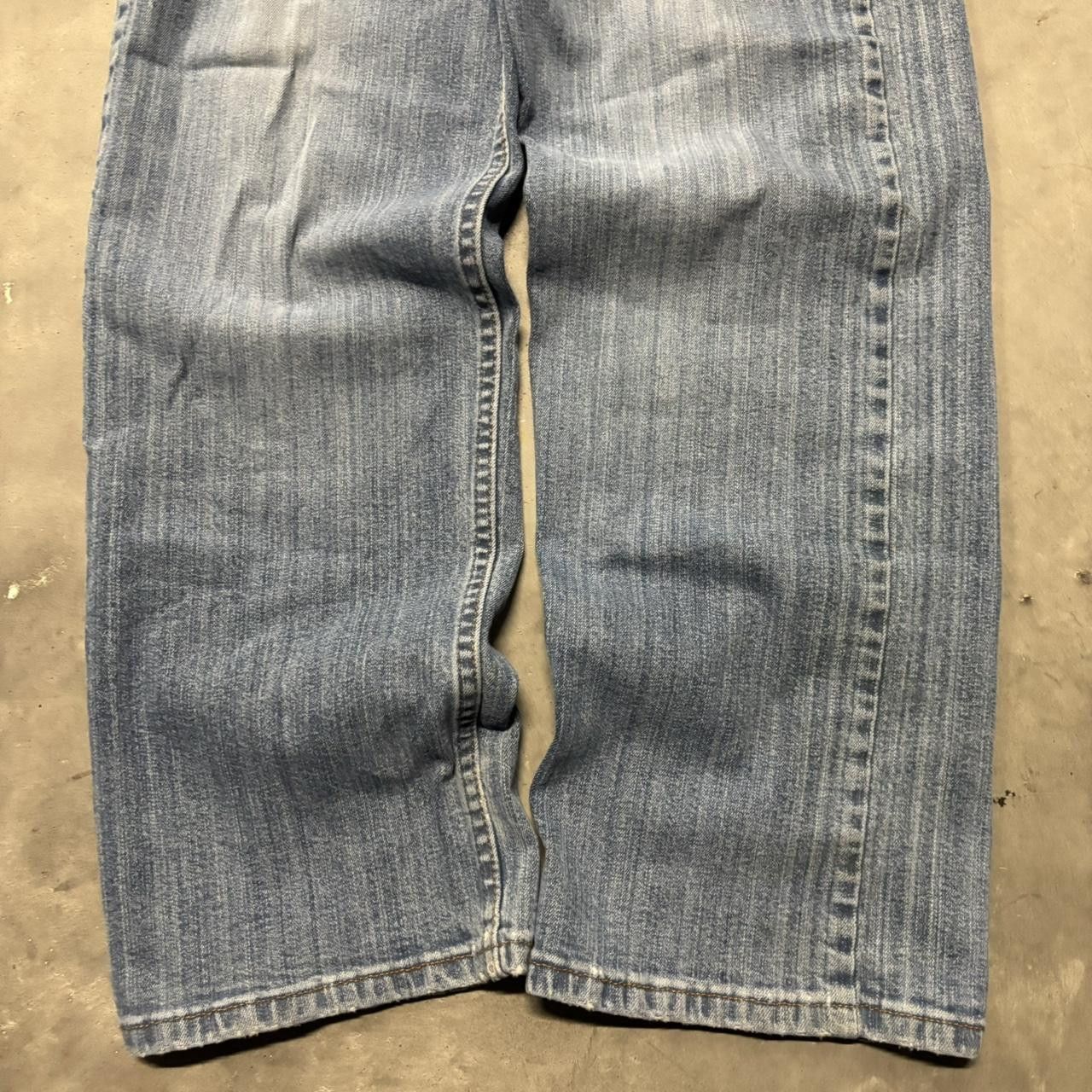 Japanese Brand × Vintage Crazy Vintage Y2K/2000s Grunge Light Wash Denim Jeans! Size US 34 / EU 50 - 6 Thumbnail
