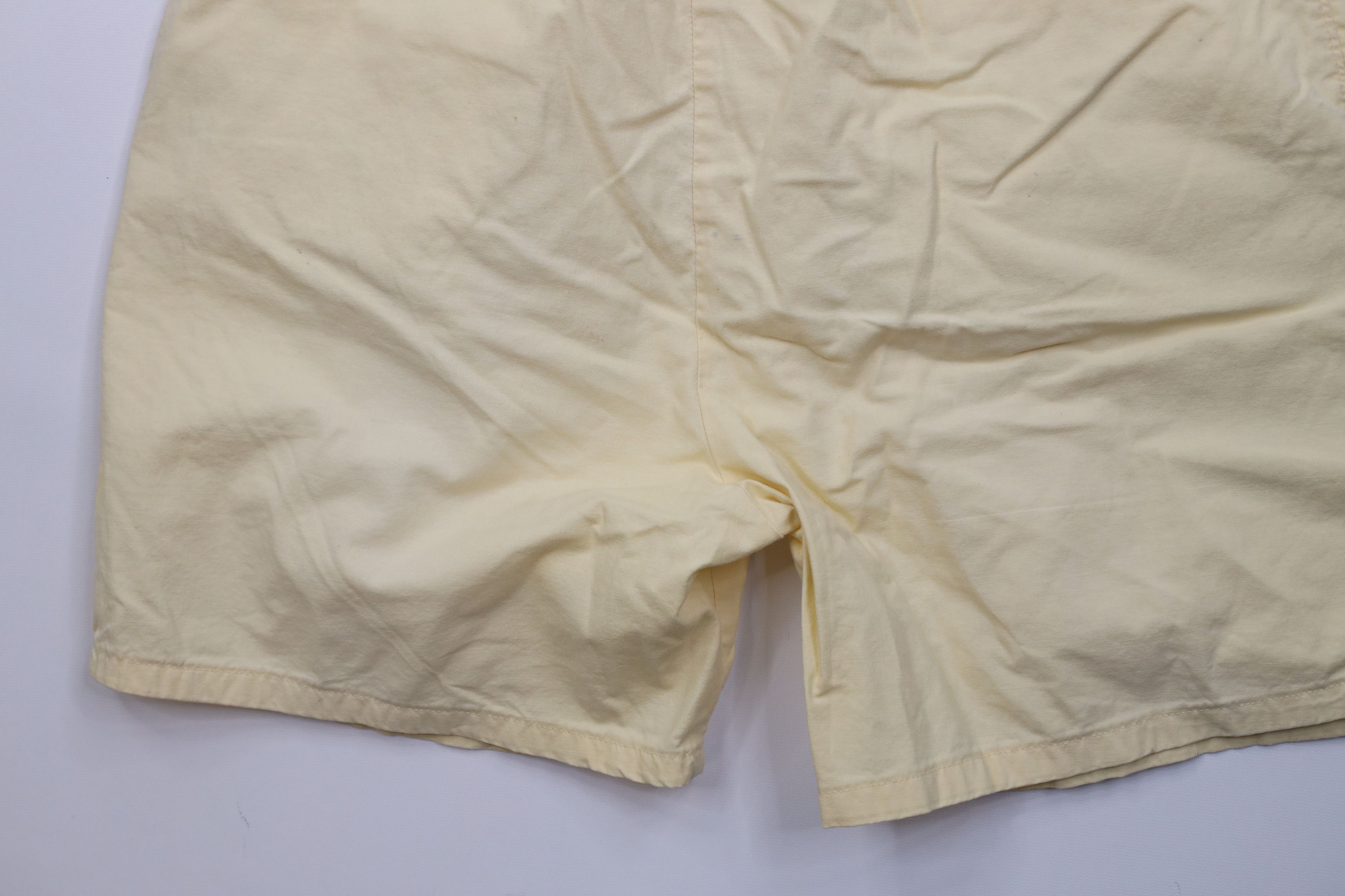 Vintage Vintage 70s Streetwear Above Knee Chino Shorts Yellow Size US 36 / EU 52 - 12 Thumbnail