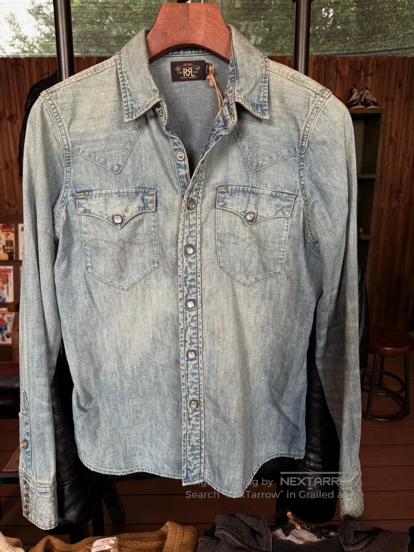RRL Ralph Lauren RRL Light Blue Denim Shirt. Size US M / EU 48-50 / 2 - 1 Thumbnail