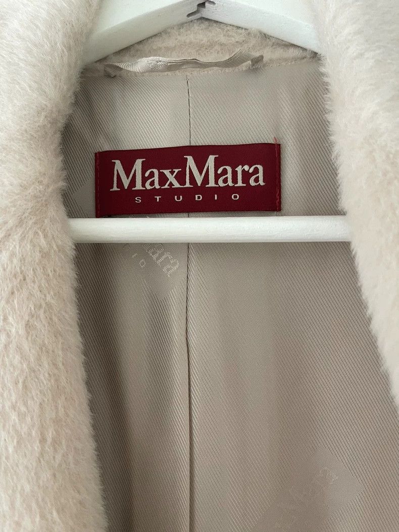 Max Mara Max Mara White Alpaca Coat Size XL / US 12-14 / IT 48-50 - 3 Thumbnail