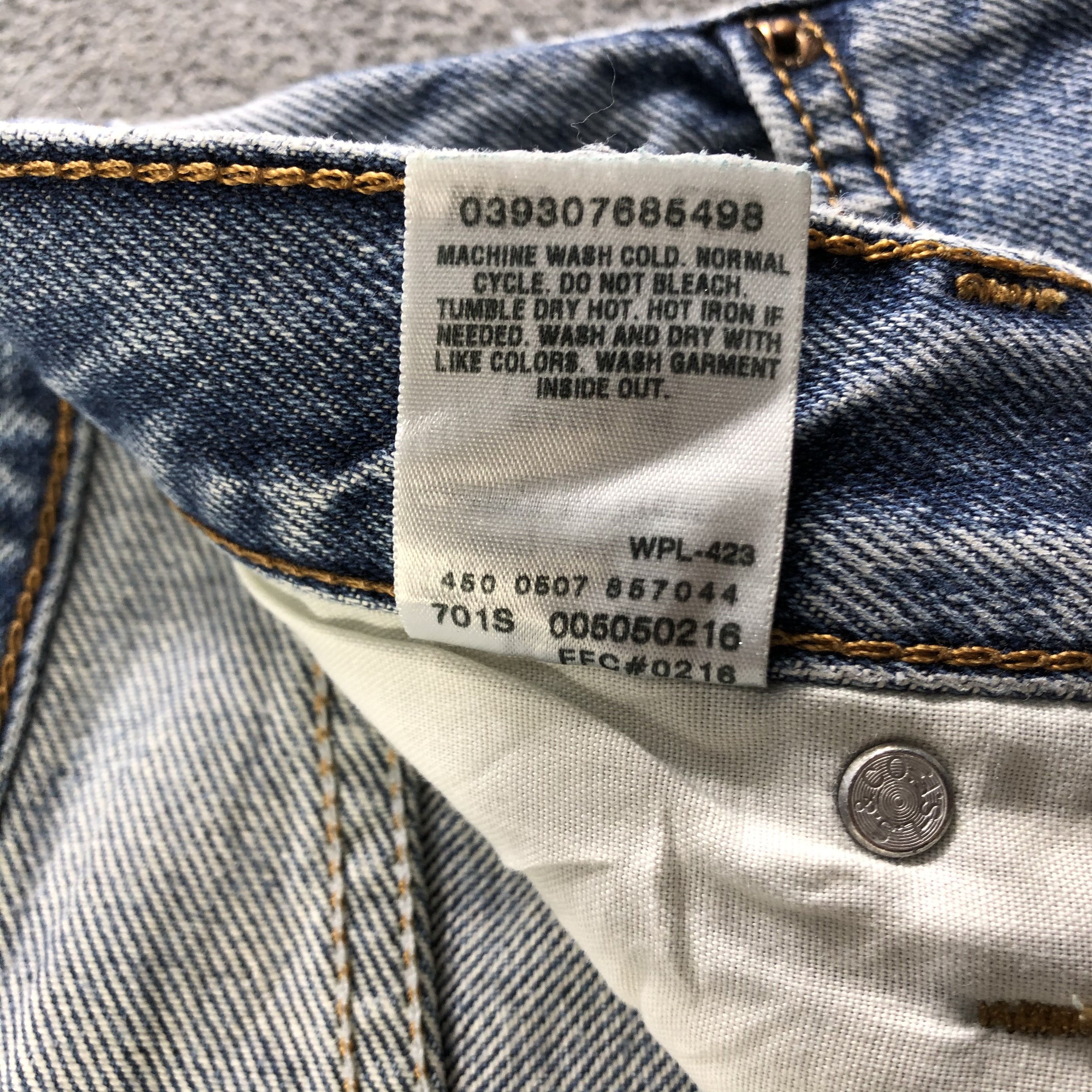 Levi's Vintage Blue Wash Levis 505 Jeans-J3468 Size US 34 / EU 50 - 12 Thumbnail