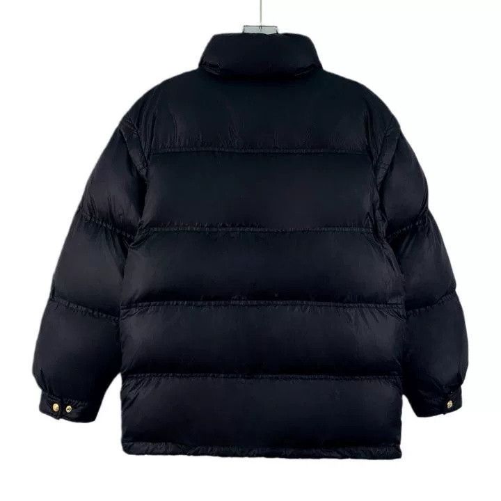 Celine Celine Black Logo Embroidered Stand Collar Down Jacket Size US XXS / EU 40 - 2 Thumbnail
