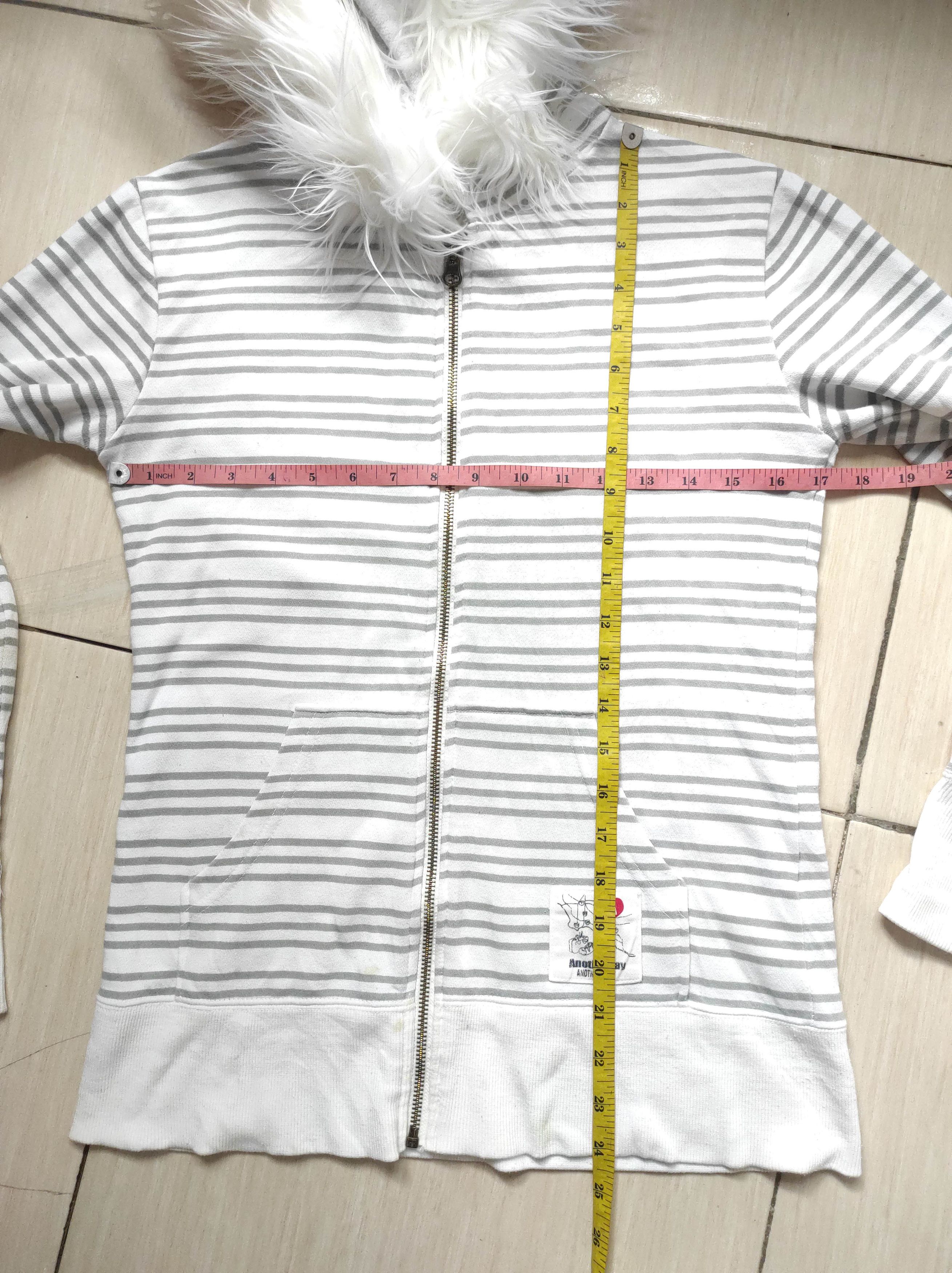 Hysteric Glamour OP Stripe Zip Fur Hoodie LGB IfSixWasNine style Size M / US 6-8 / IT 42-44 - 17 Thumbnail