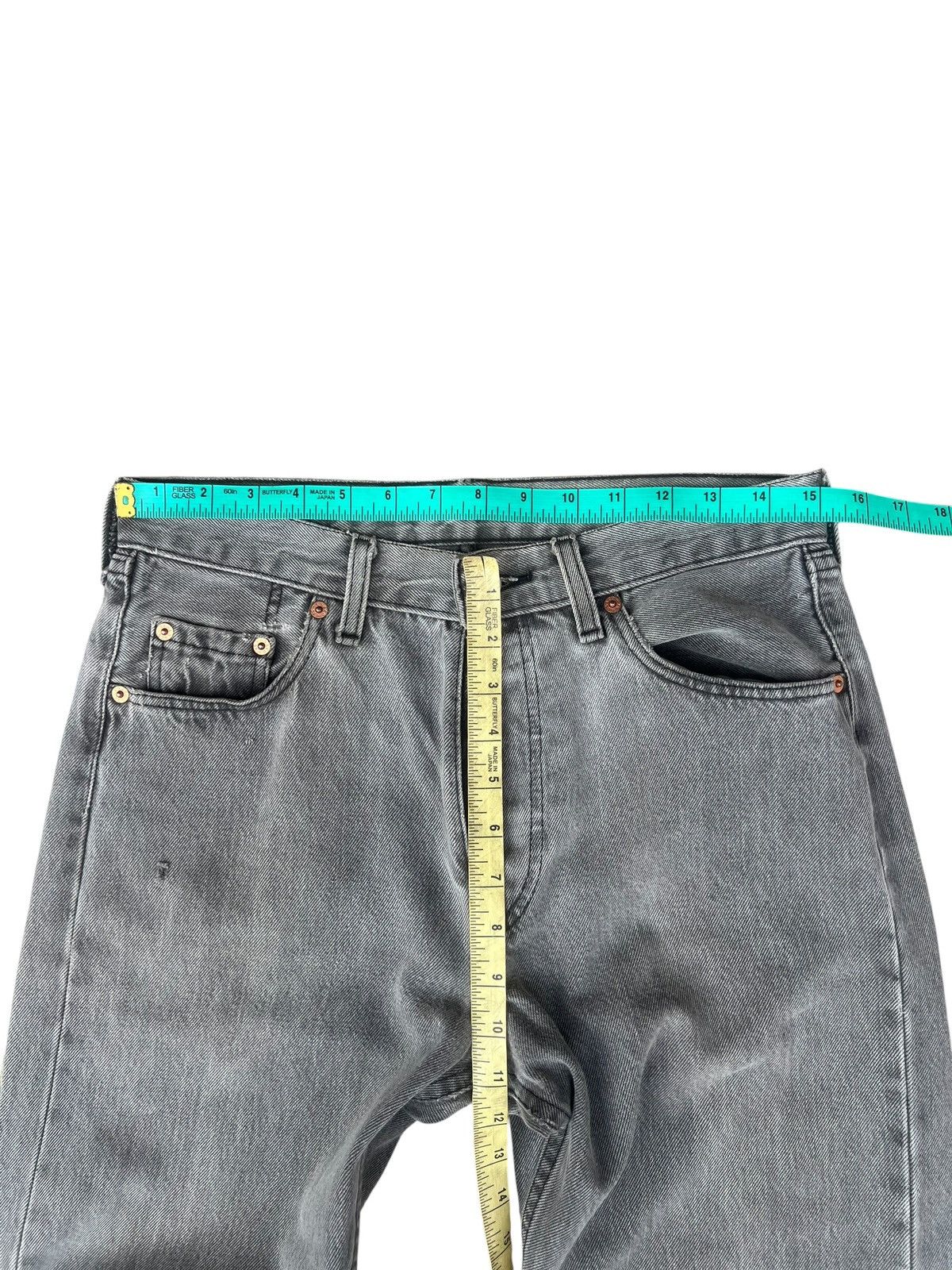 Levi's Vintage 1994 Levi’s 501 Made in Uk Faded Black Denim Jeans Size US 30 / EU 46 - 4 Thumbnail